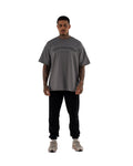 KTP MEN'S EMBOSSED TEE - CHARCOAL