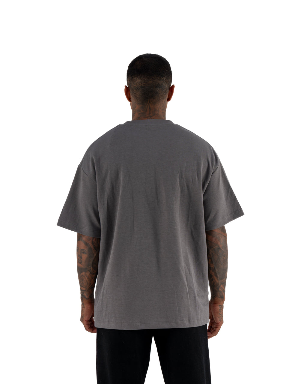 KTP MEN'S EMBOSSED TEE - CHARCOAL