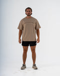 KTP MEN'S EMBOSSED TEE - BEIGE