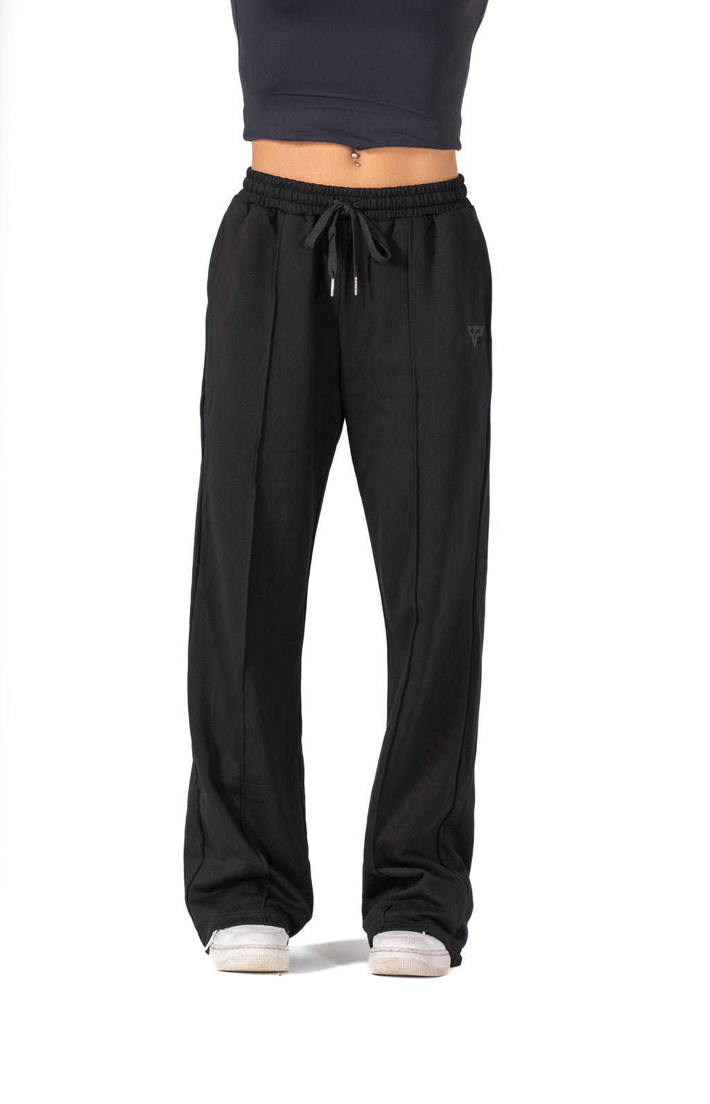 CLASSIC WIDE LEG SWEATPANTS - BLACK