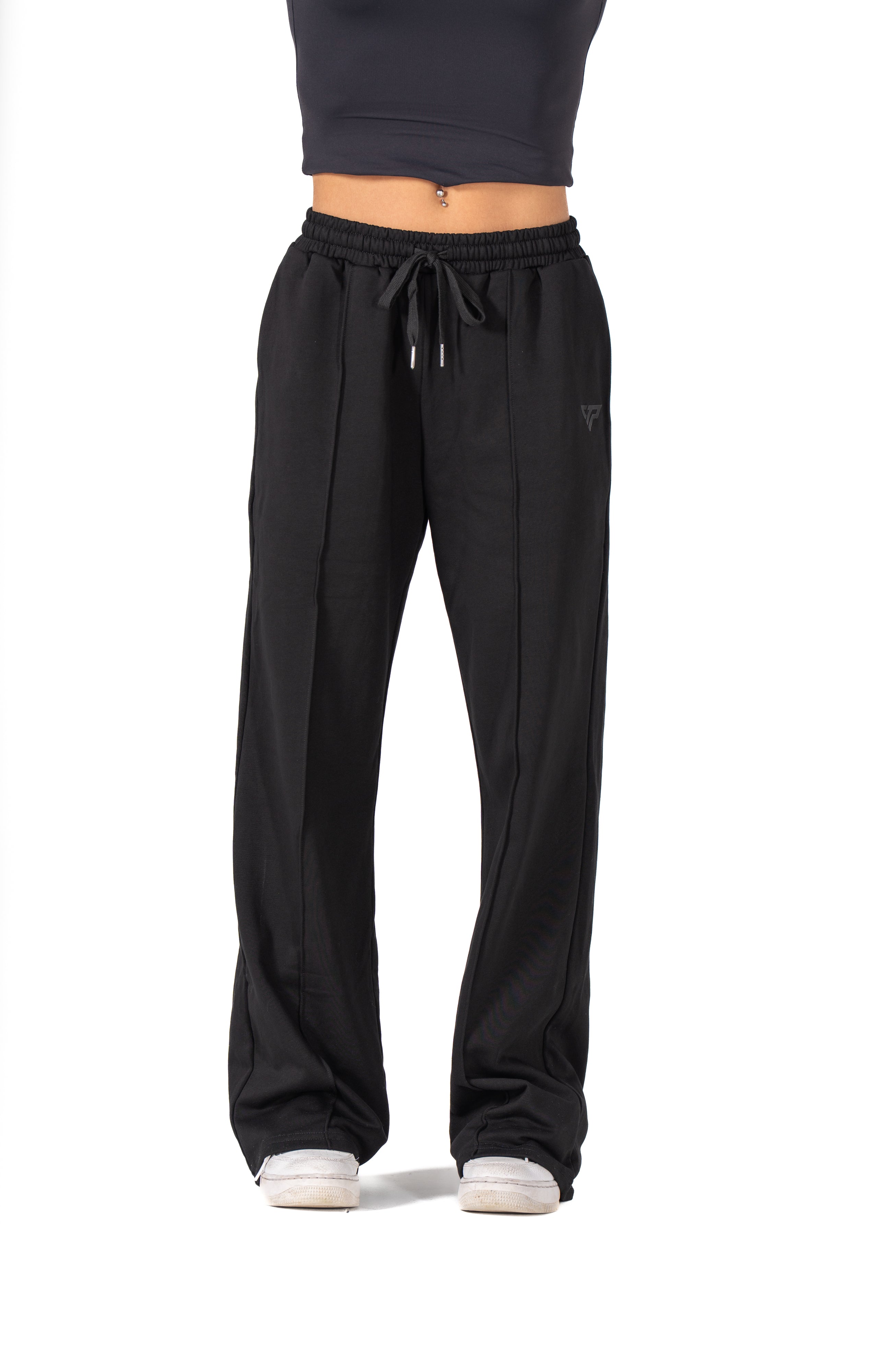 CLASSIC WIDE LEG SWEATPANTS - BLACK