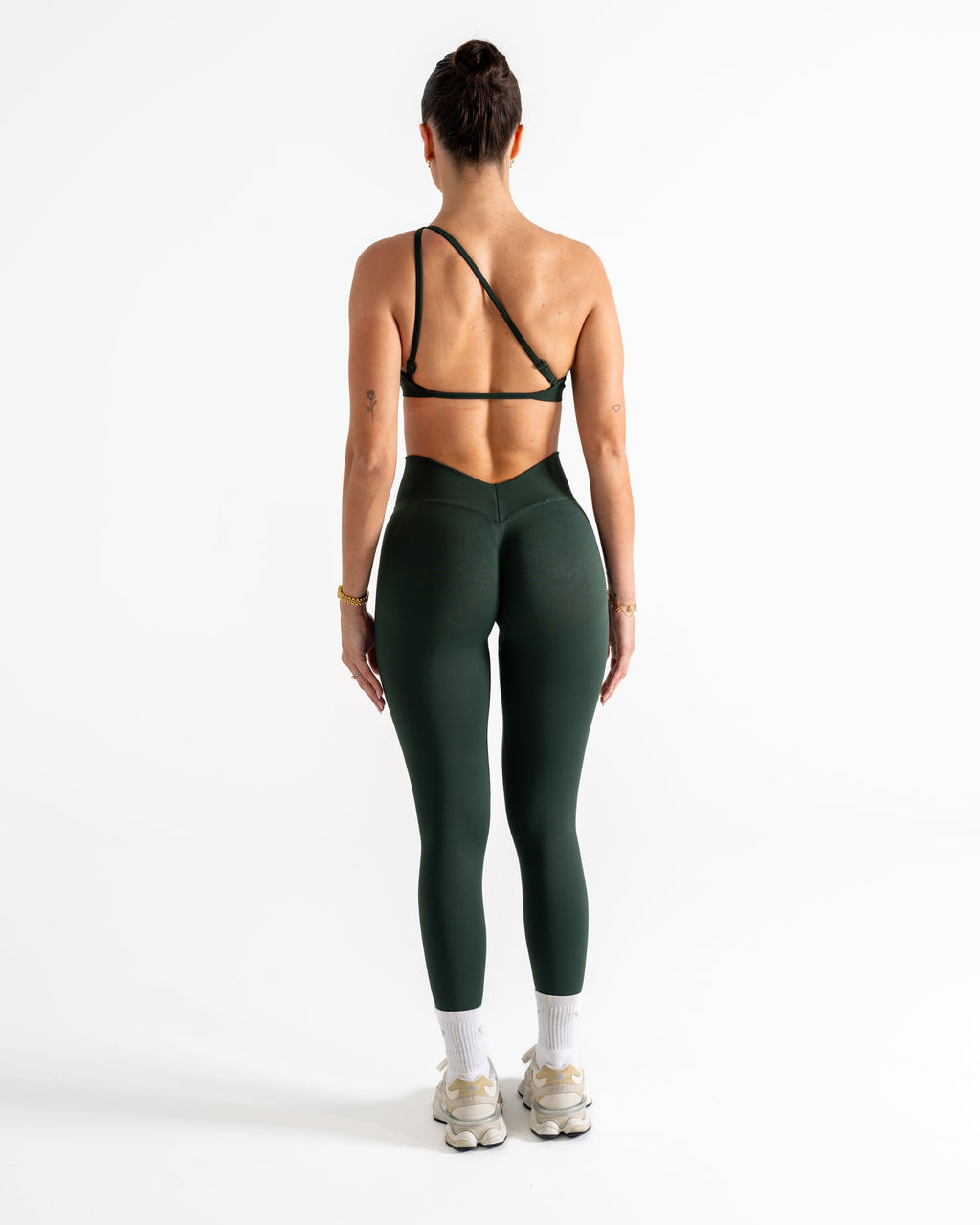 LJ V-BACK SCRUNCH LEGGING - FOREST GREEN