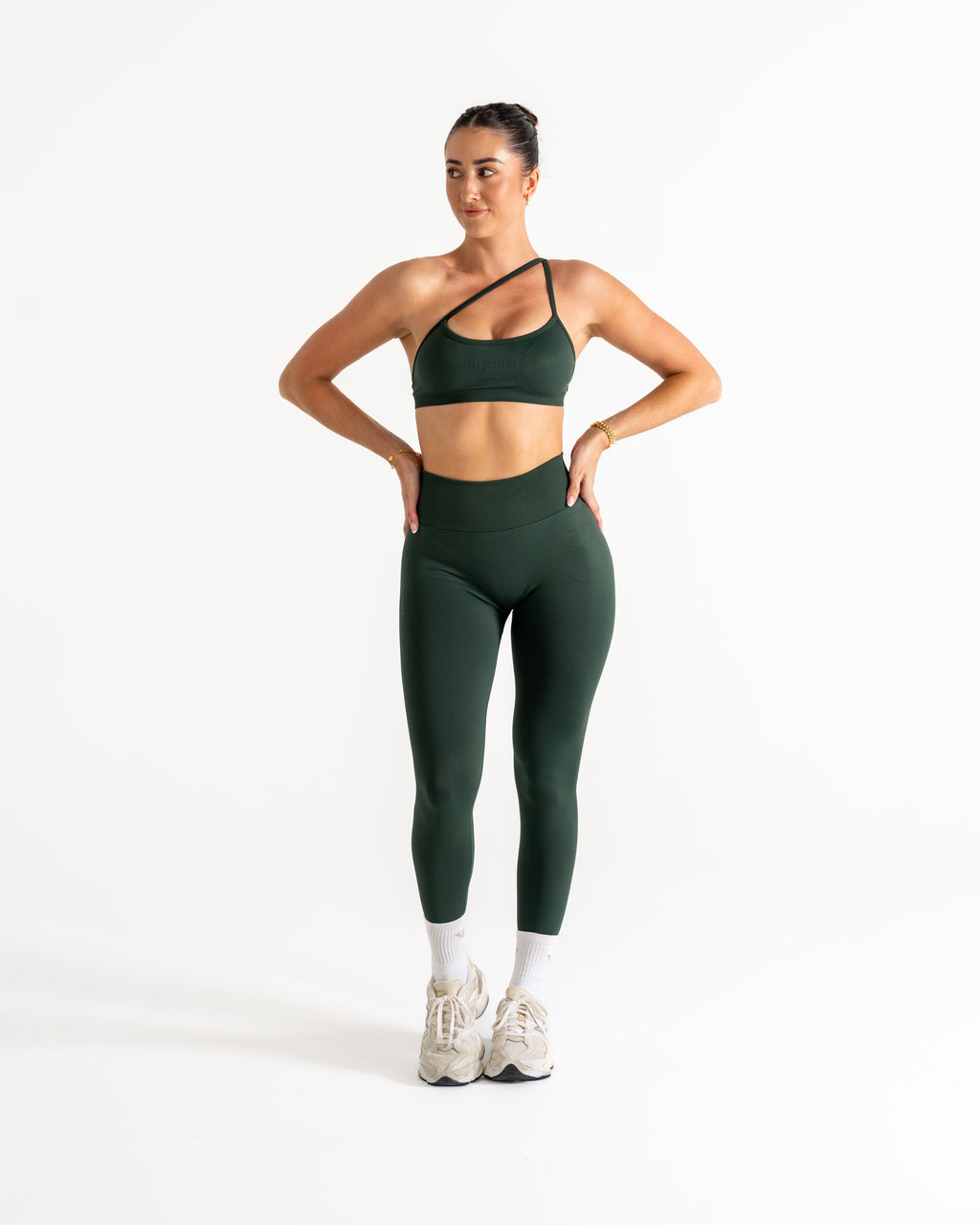 LJ V-BACK SCRUNCH LEGGING - FOREST GREEN