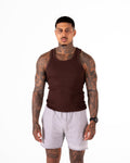 MEN'S KTP RIBBED TANK - ESPRESSO