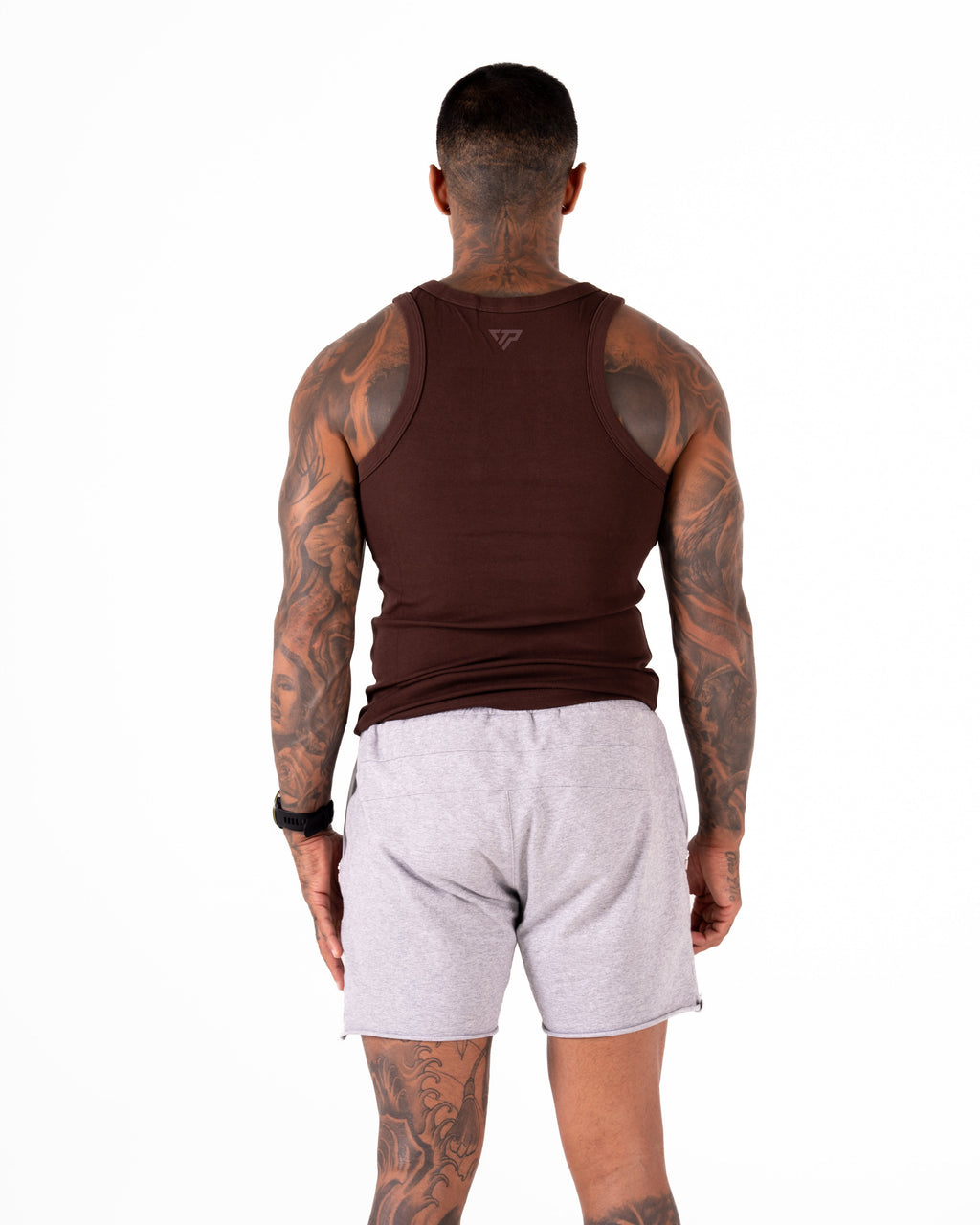 MEN'S KTP RIBBED TANK - ESPRESSO