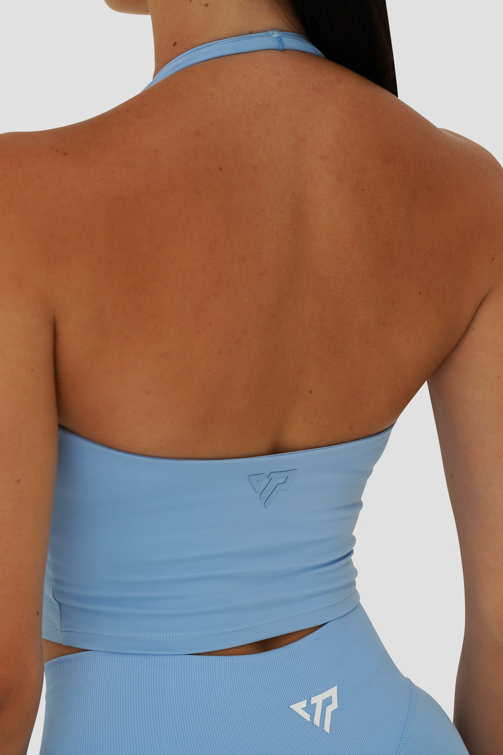 KIARA HALTER TOP - LIGHT BLUE