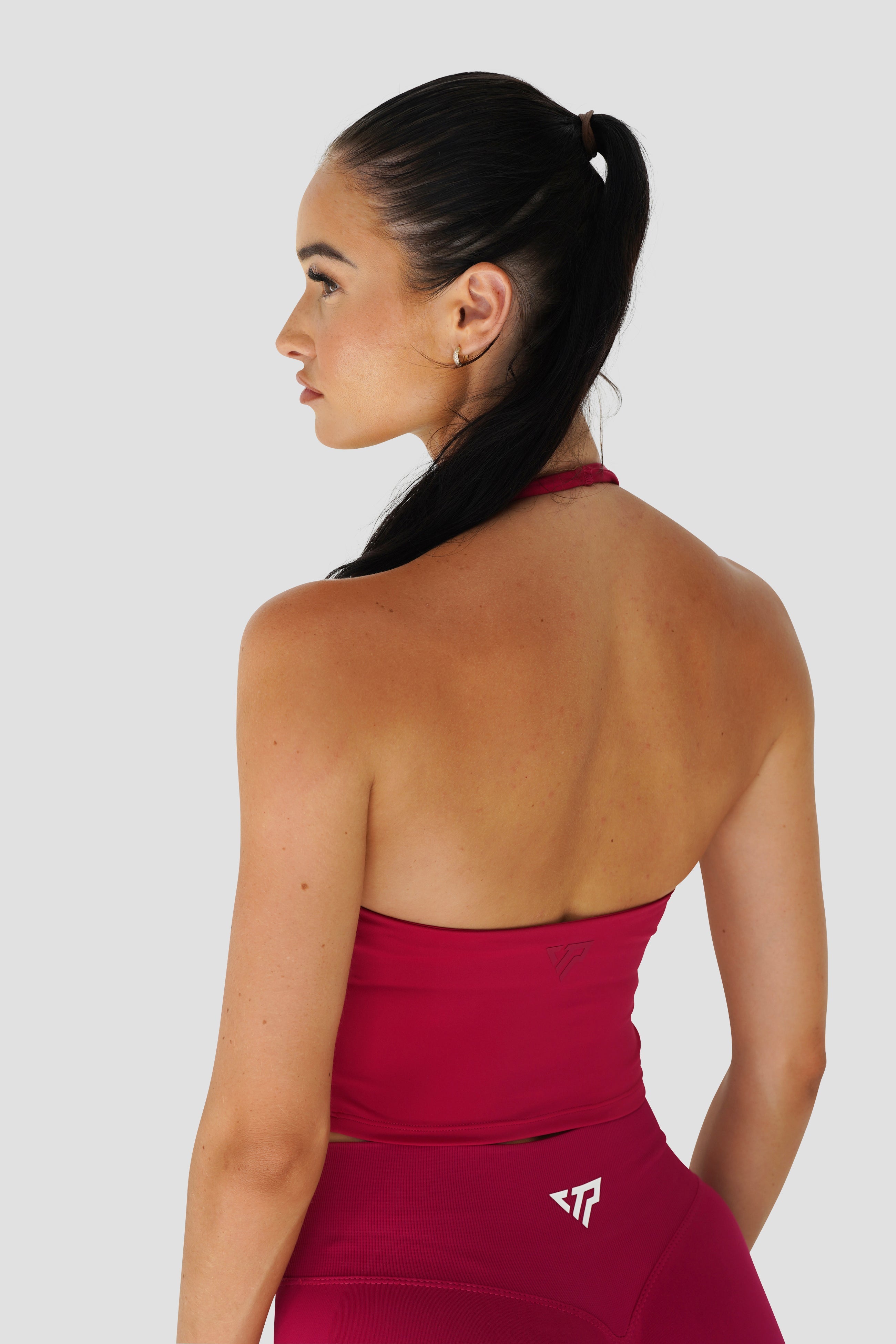 KIARA HALTER TOP - CRANBERRY