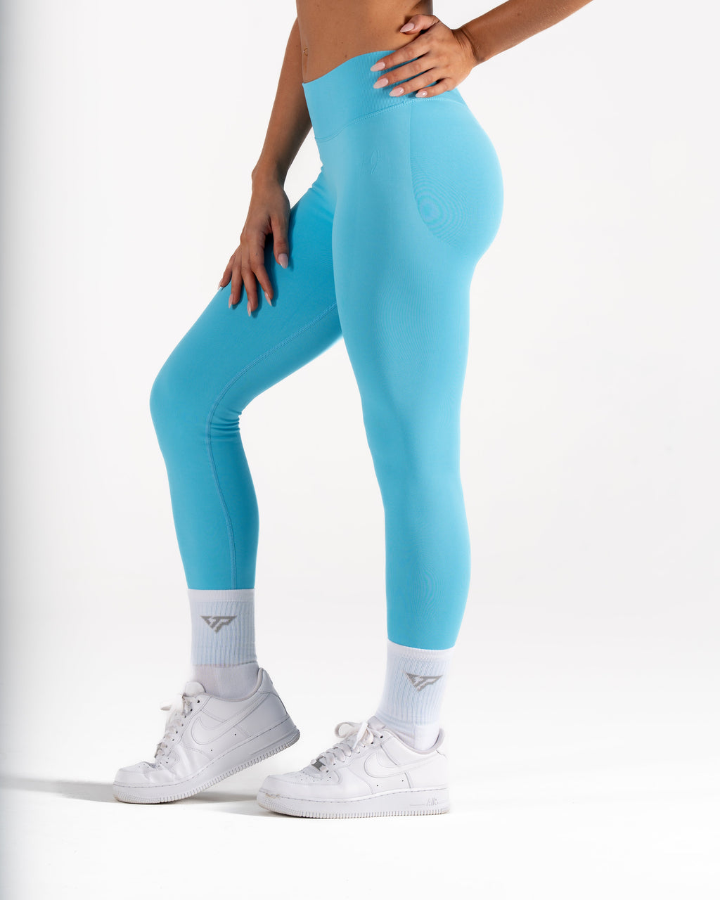 LJ V-BACK SCRUNCH LEGGING - ICE BLUE
