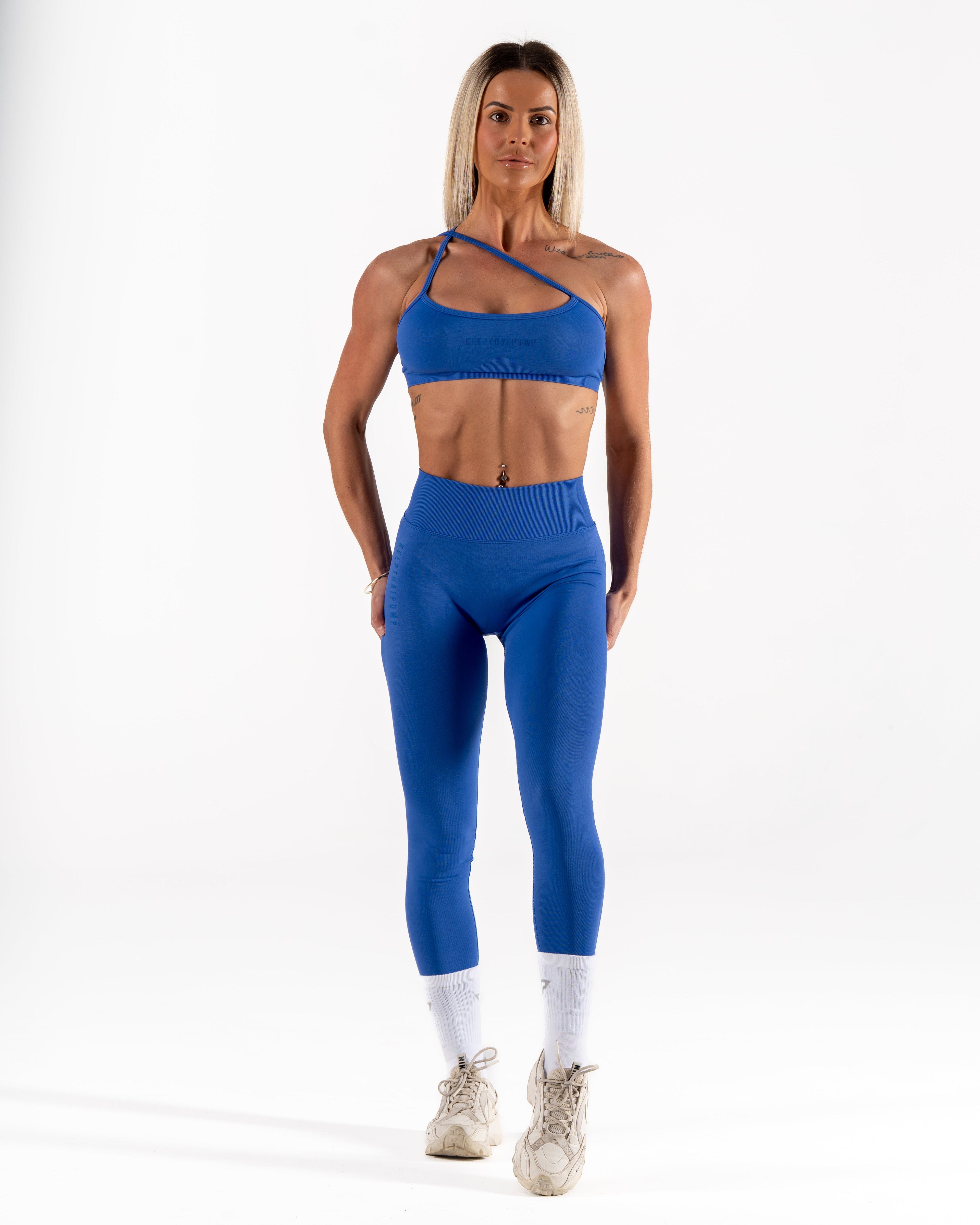 LJ V-BACK SCRUNCH LEGGING - ELECTRIC BLUE