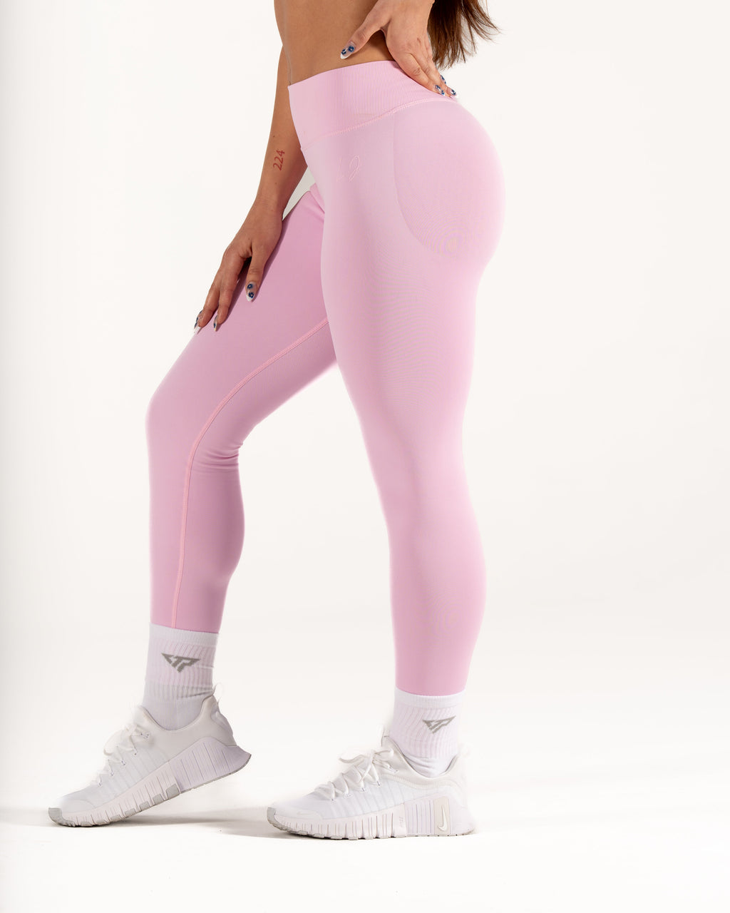 LJ V-BACK SCRUNCH LEGGING - PINK