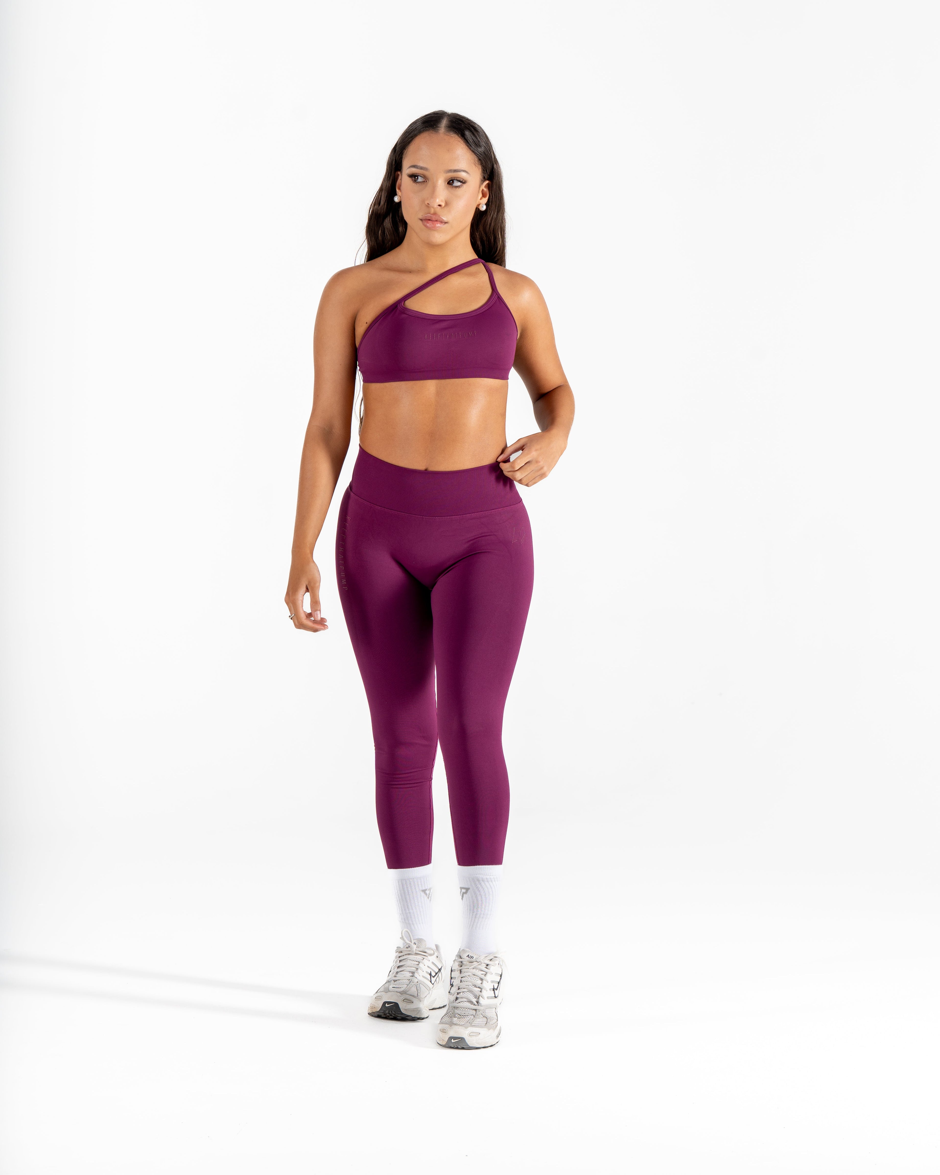 LJ V-BACK SCRUNCH LEGGING - BERRY