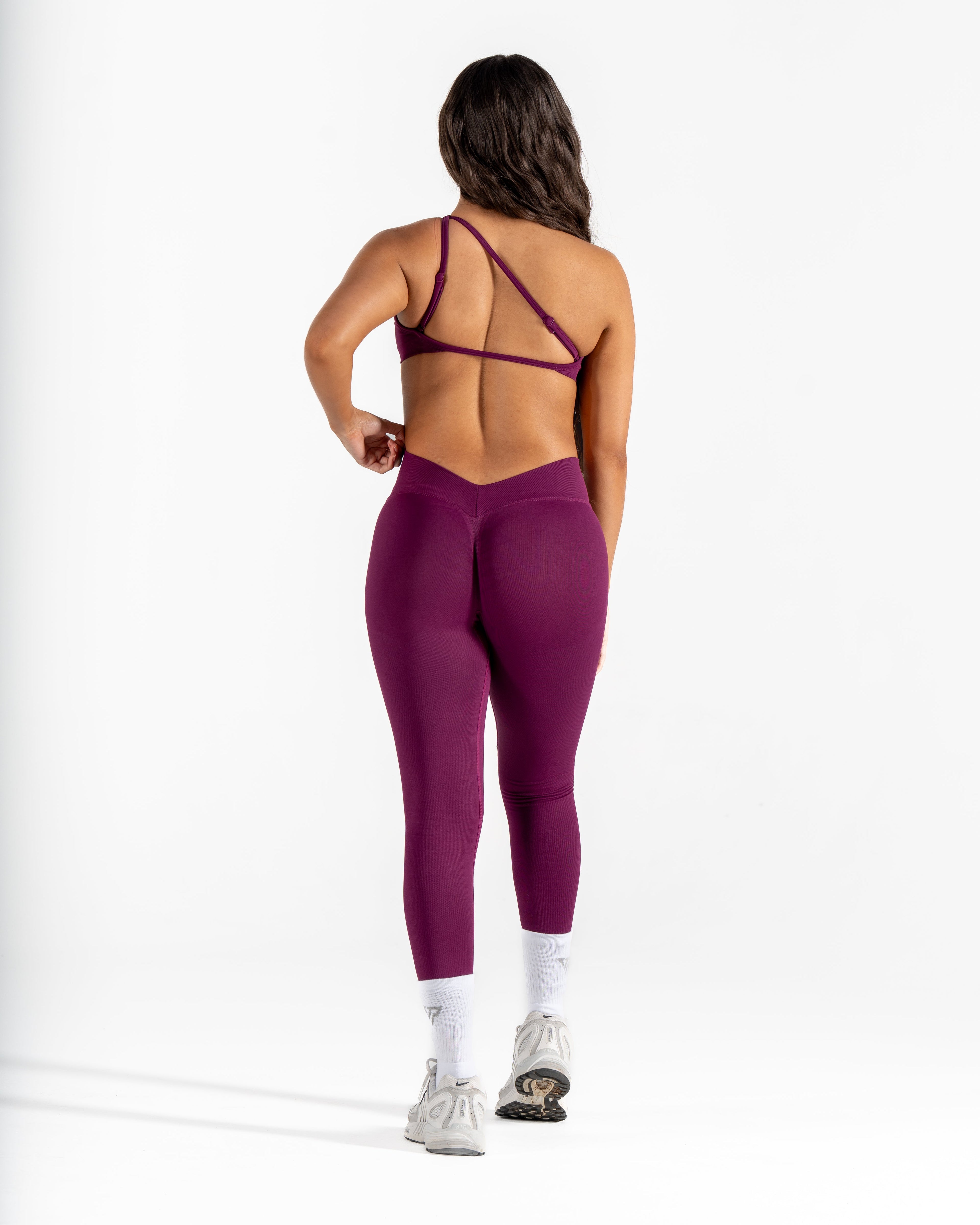 LJ V-BACK SCRUNCH LEGGING - BERRY