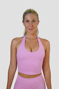 KIARA HALTER TOP - BUBBLEGUM PINK