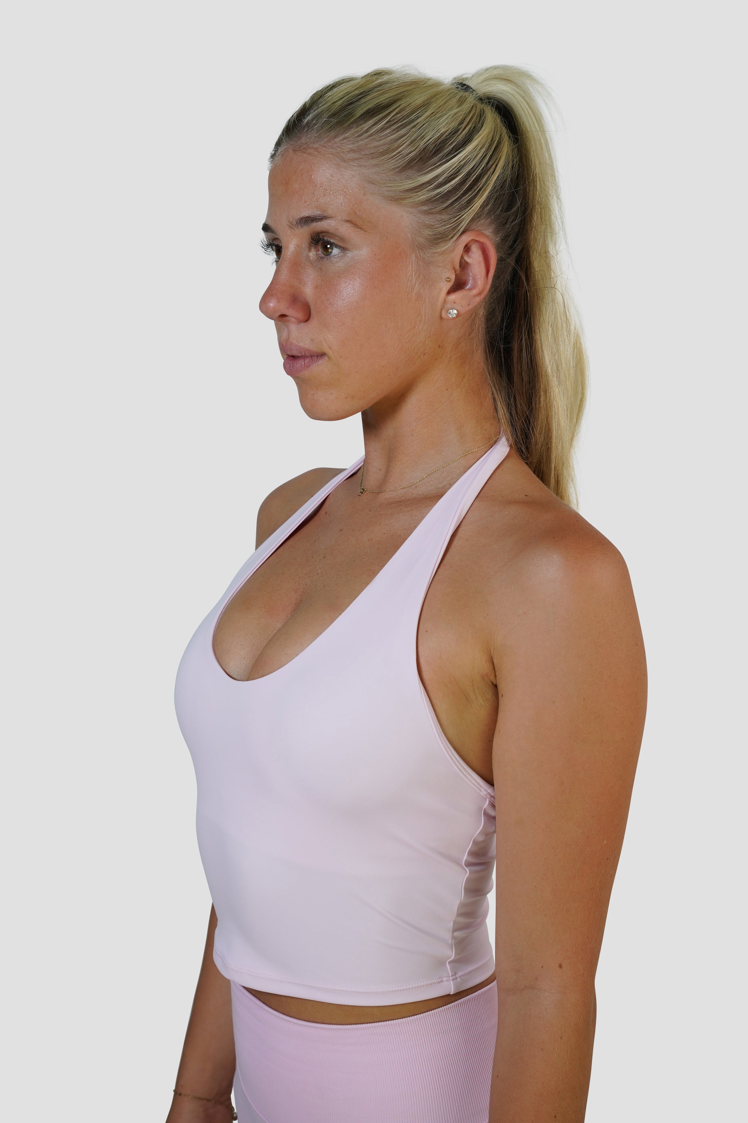 KIARA HALTER TOP - PINK