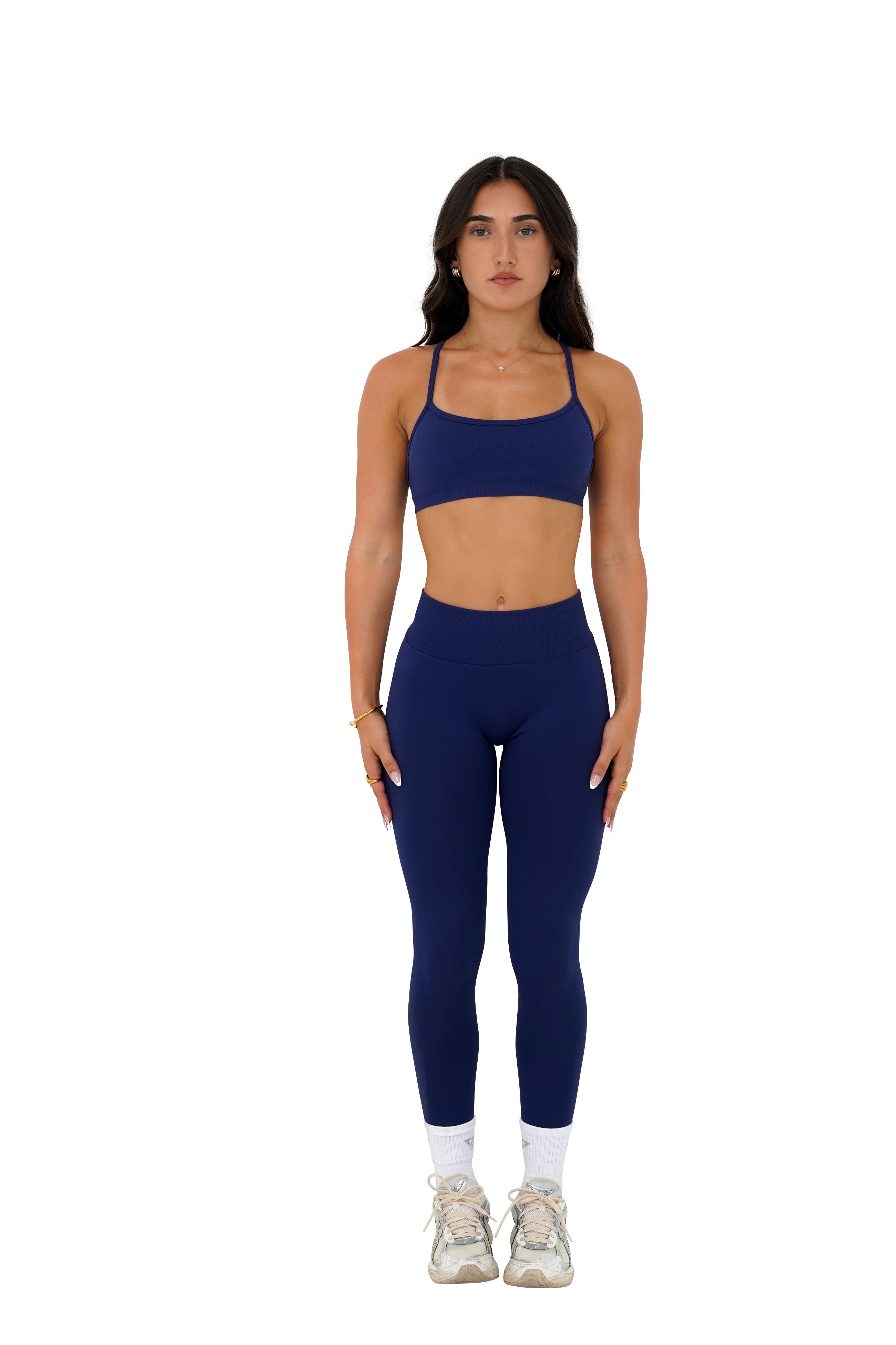 LJ V-BACK SCRUNCH LEGGING - NAVY