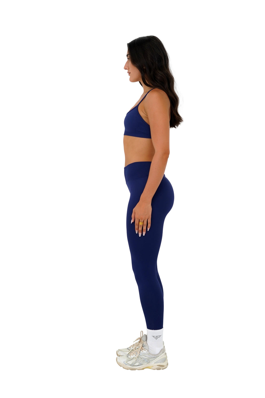 LJ V-BACK SCRUNCH LEGGING - NAVY
