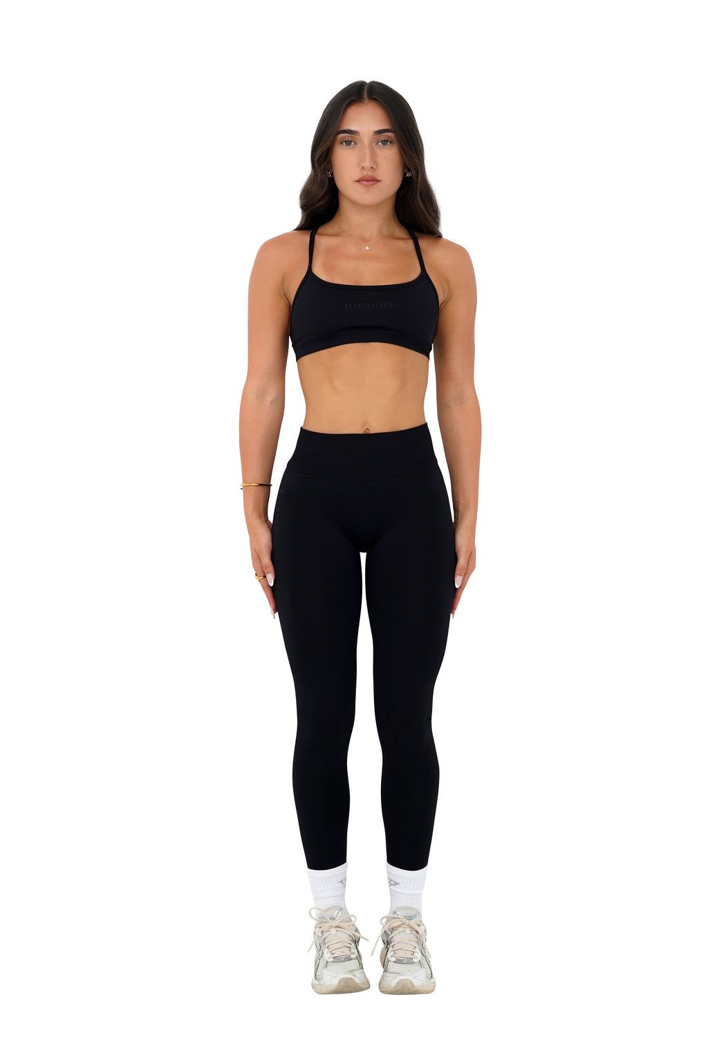 LJ V-BACK SCRUNCH LEGGING - BLACK