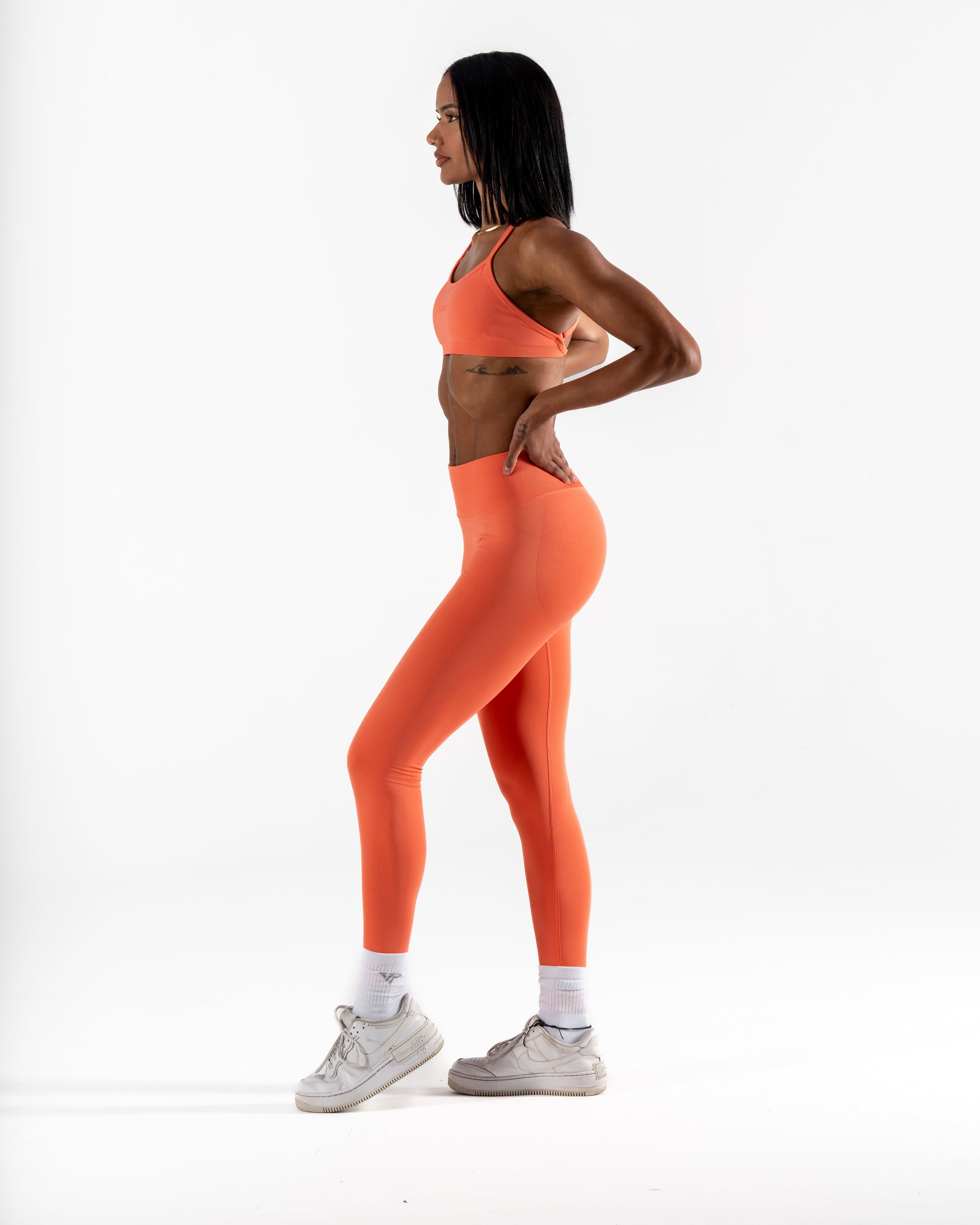 LJ V-BACK SCRUNCH LEGGING - TAHITI ORANGE