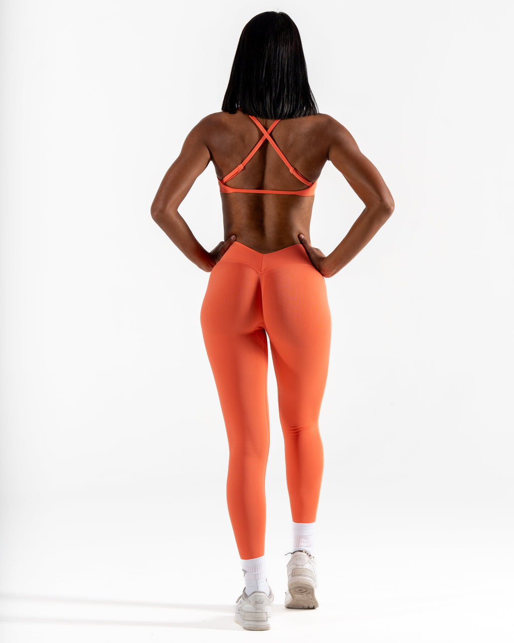 LJ V-BACK SCRUNCH LEGGING - TAHITI ORANGE