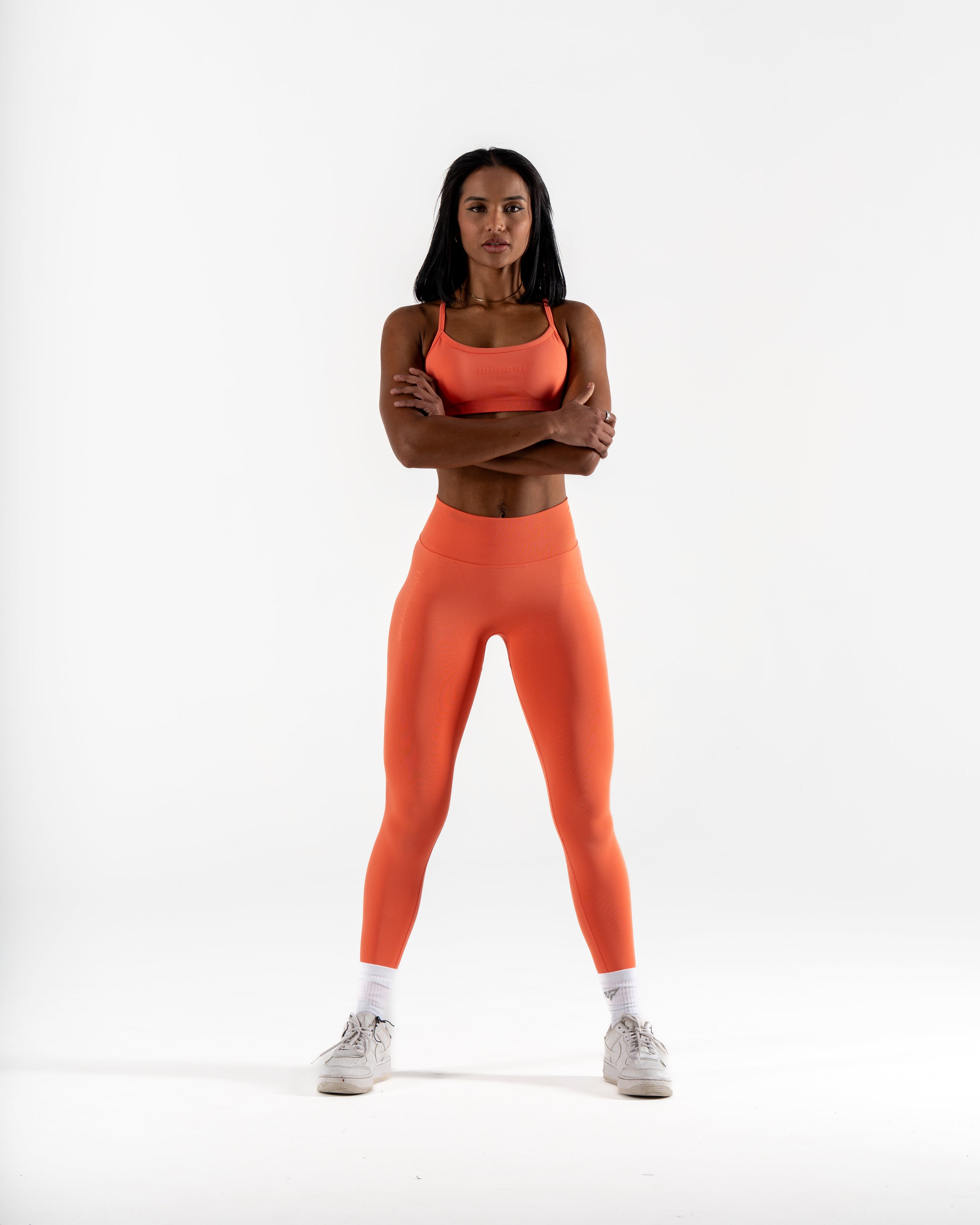 LJ V-BACK SCRUNCH LEGGING - TAHITI ORANGE