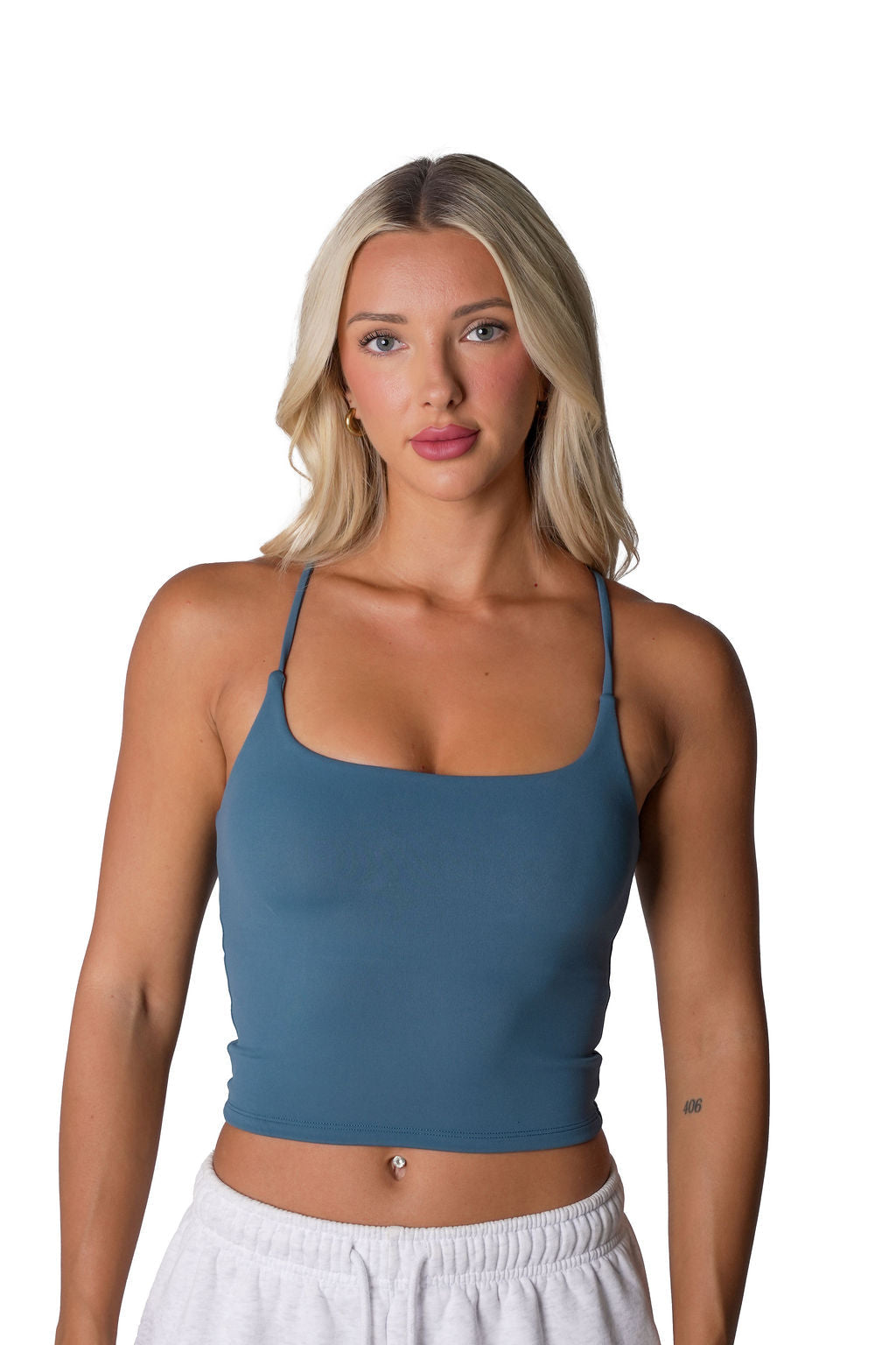 NAAZ TANK - BLUE TEAL