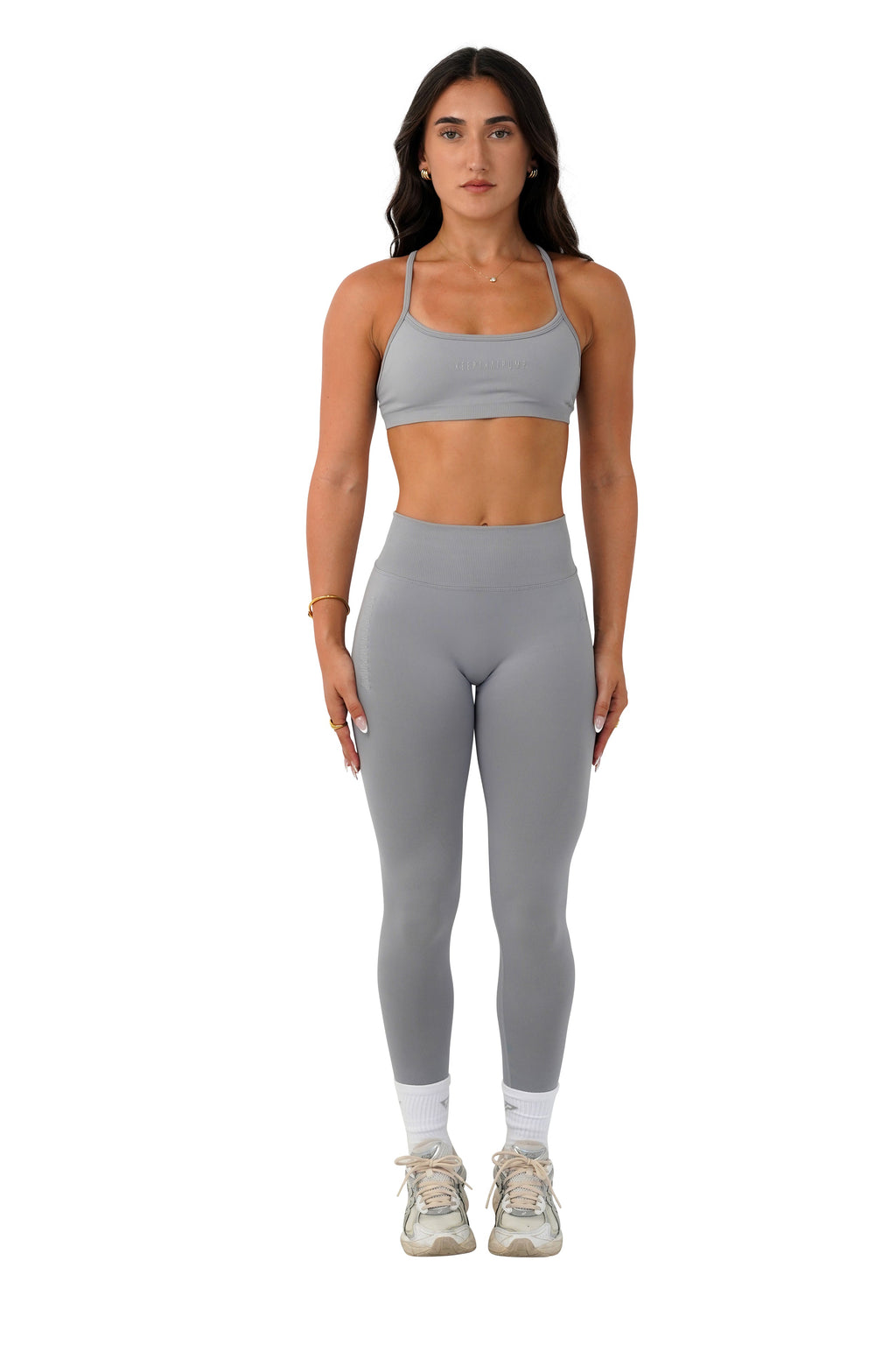 LJ V-BACK SCRUNCH LEGGING - LIGHT GREY