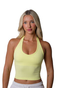 RECOIL HALTER TANK TOP - LEMON