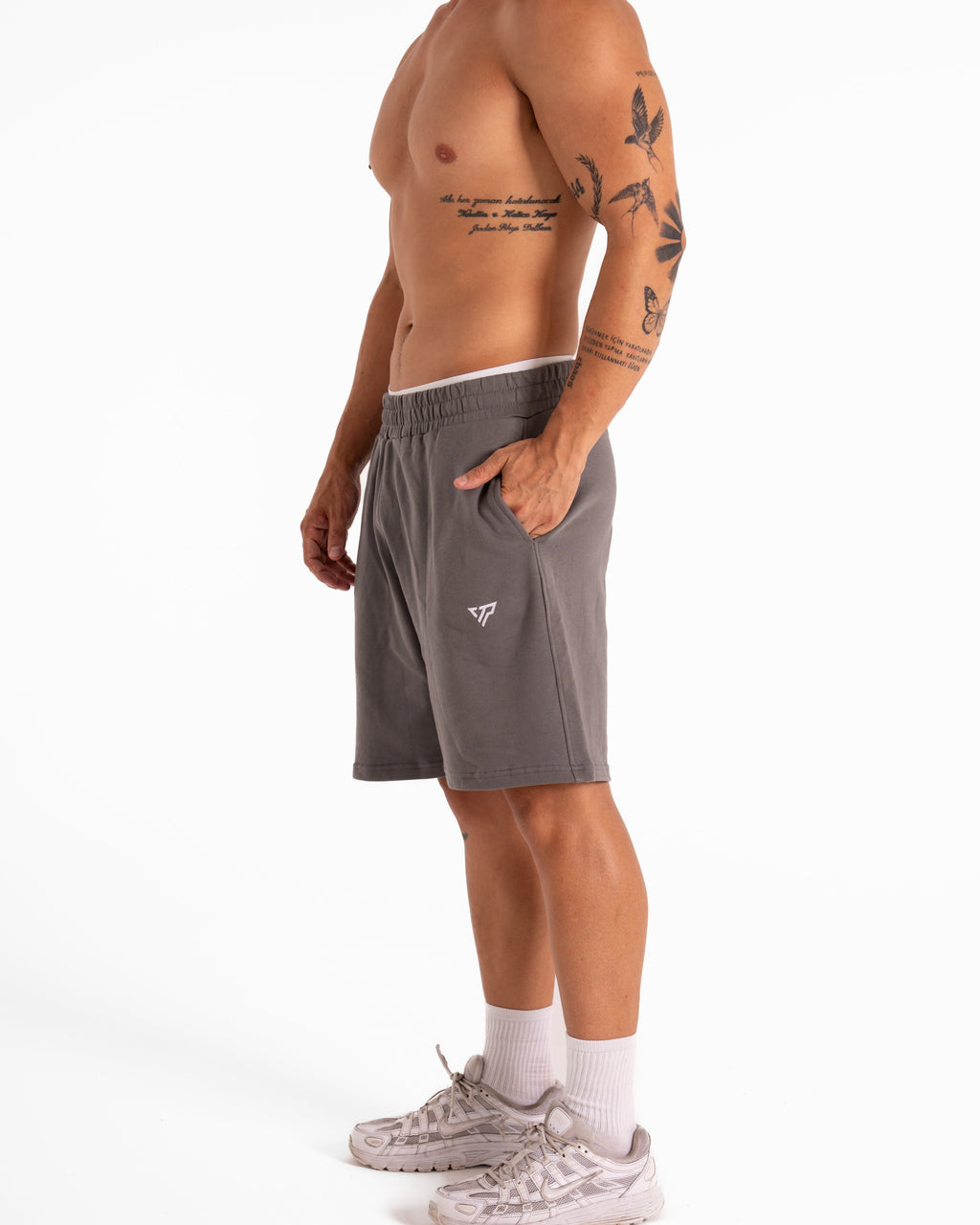 KTP CASUAL SHORTS - MEDIUM GREY