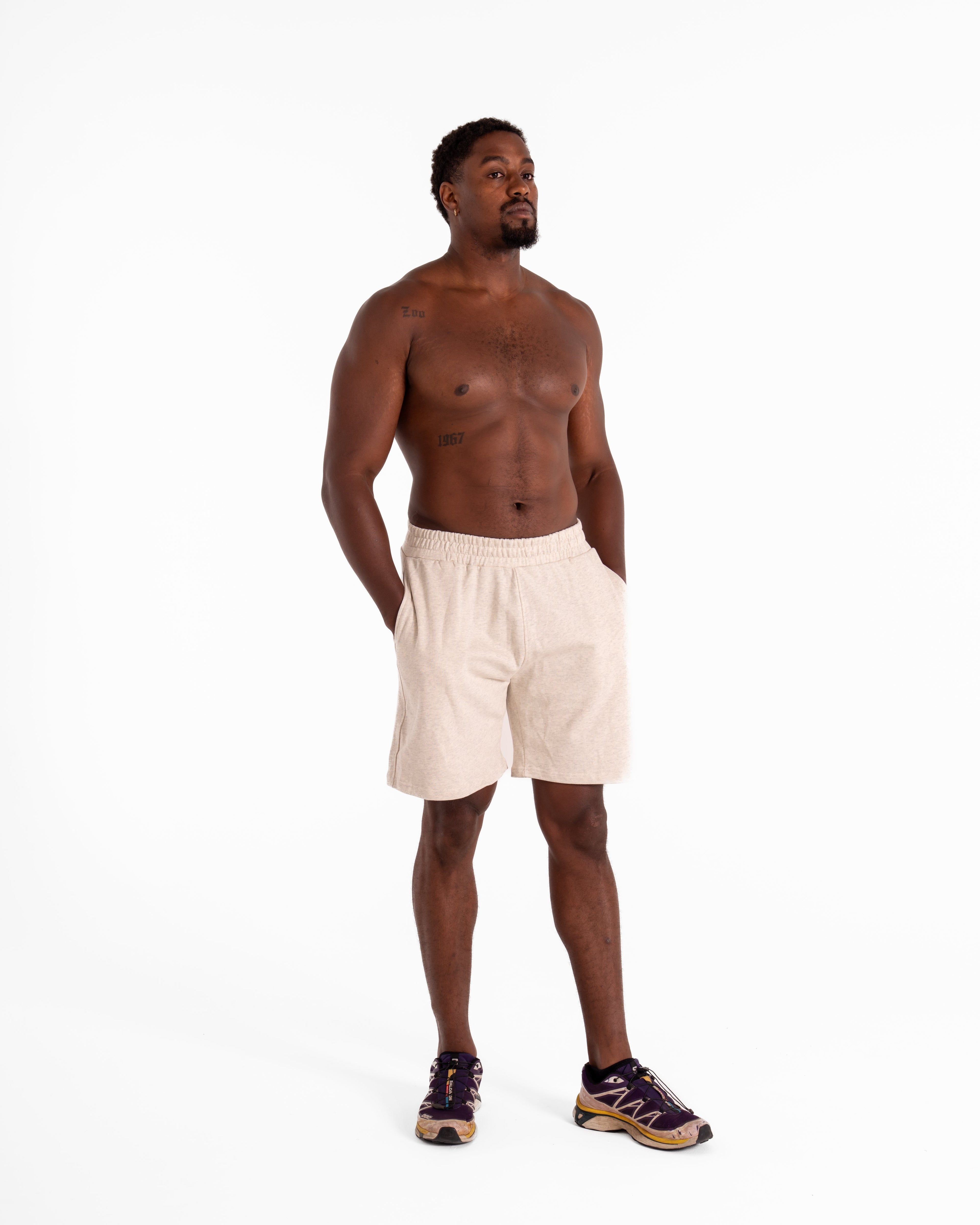 KTP CASUAL SHORTS - MARLE GREY