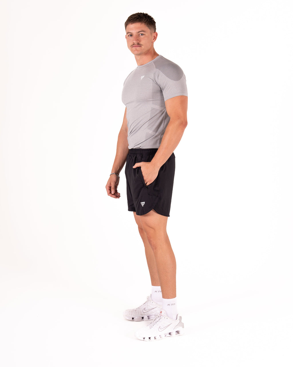 KTP MEN'S ULTRA FIT TEE - MARLE GREY