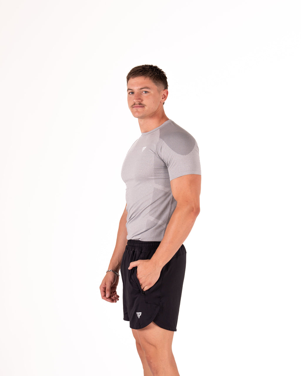 KTP MEN'S ULTRA FIT TEE - MARLE GREY