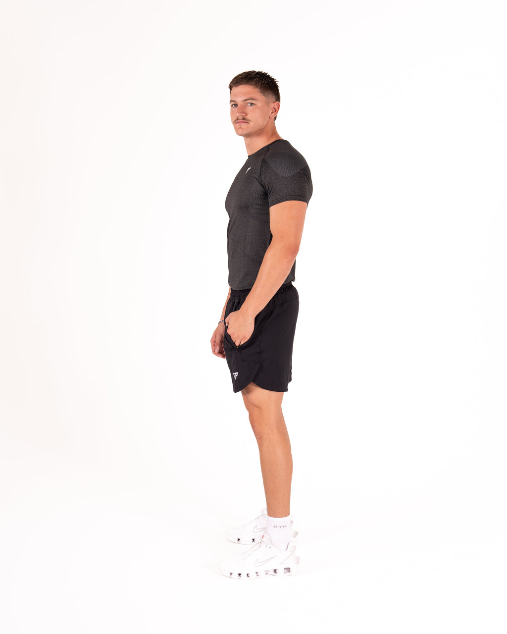 KTP MEN'S ULTRA FIT TEE - BLACK