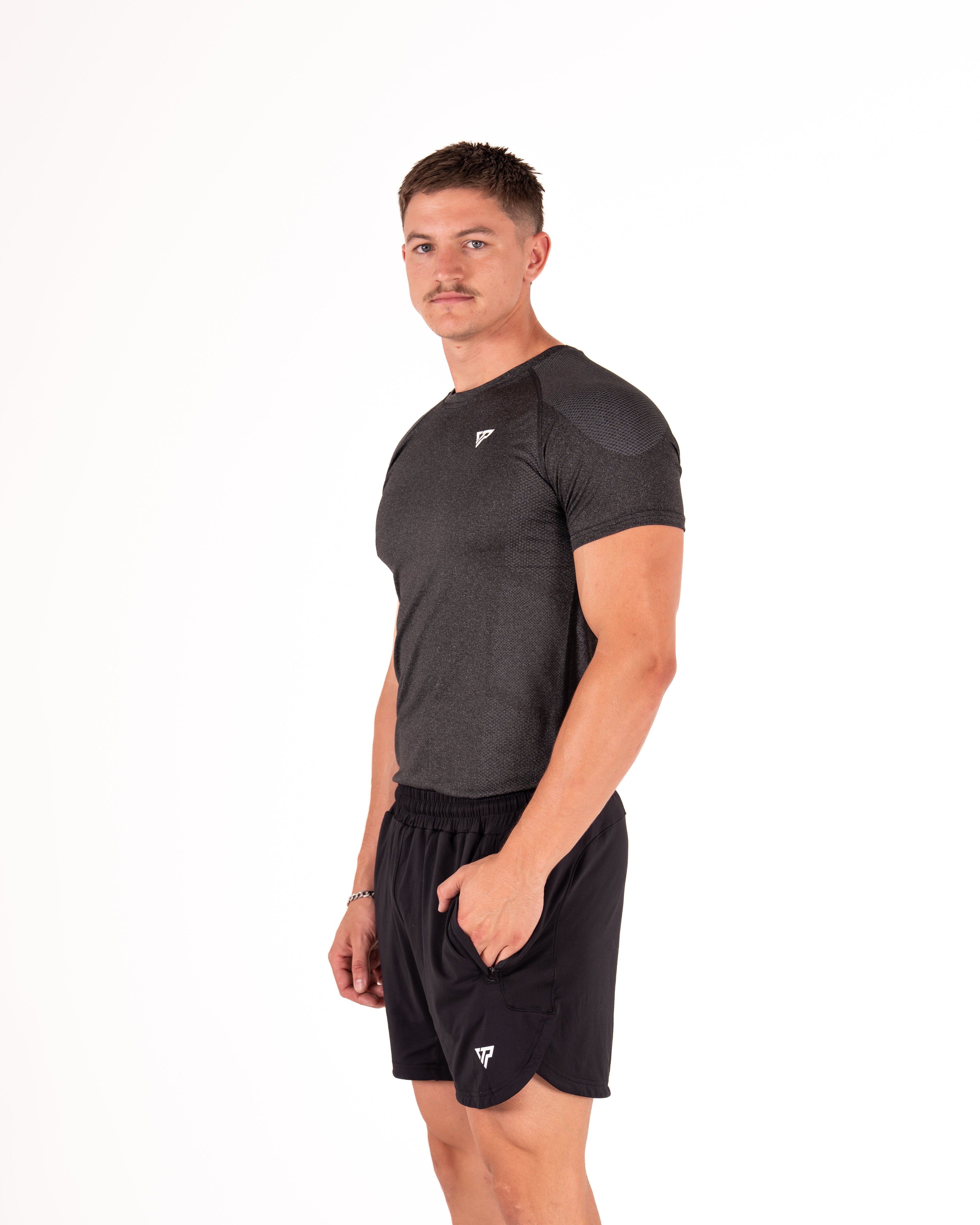 KTP MEN'S ULTRA FIT TEE - BLACK