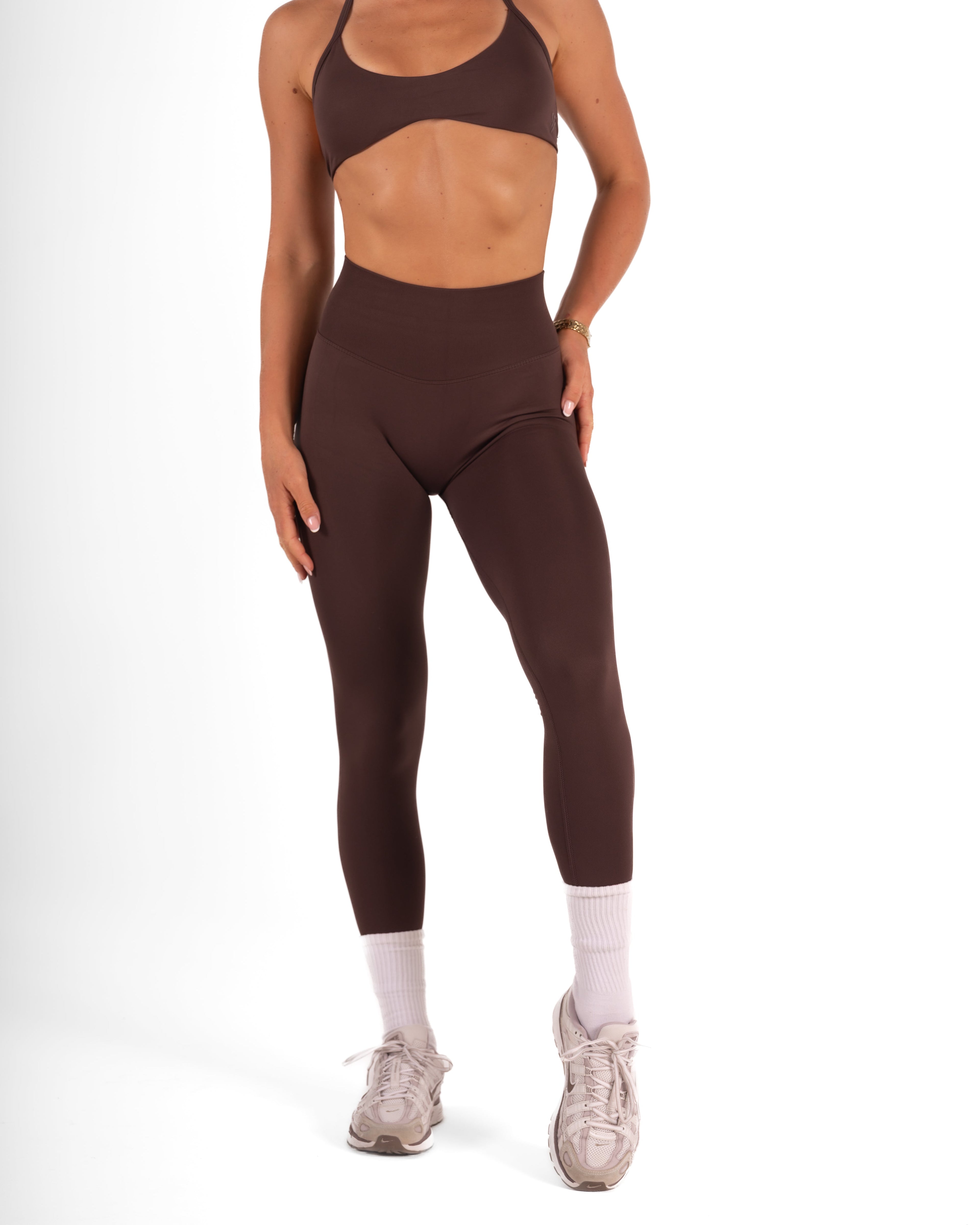 RECOIL HIGH WAIST SCRUNCH LEGGING - ESPRESSO