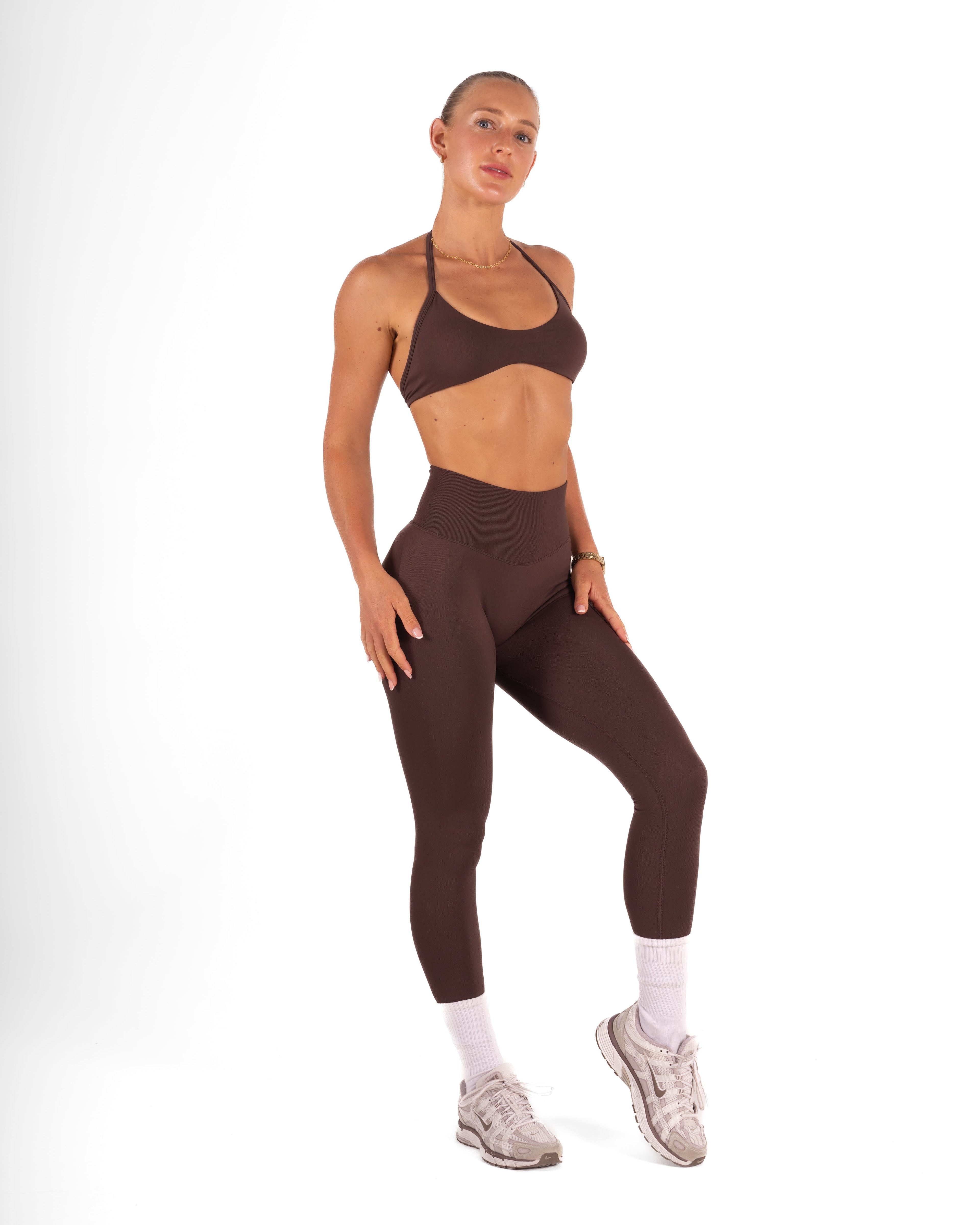 RECOIL HIGH WAIST SCRUNCH LEGGING - ESPRESSO