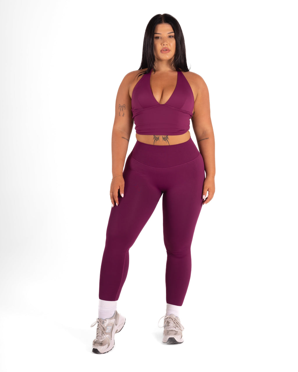 RECOIL HIGH WAIST SCRUNCH LEGGING - BERRY