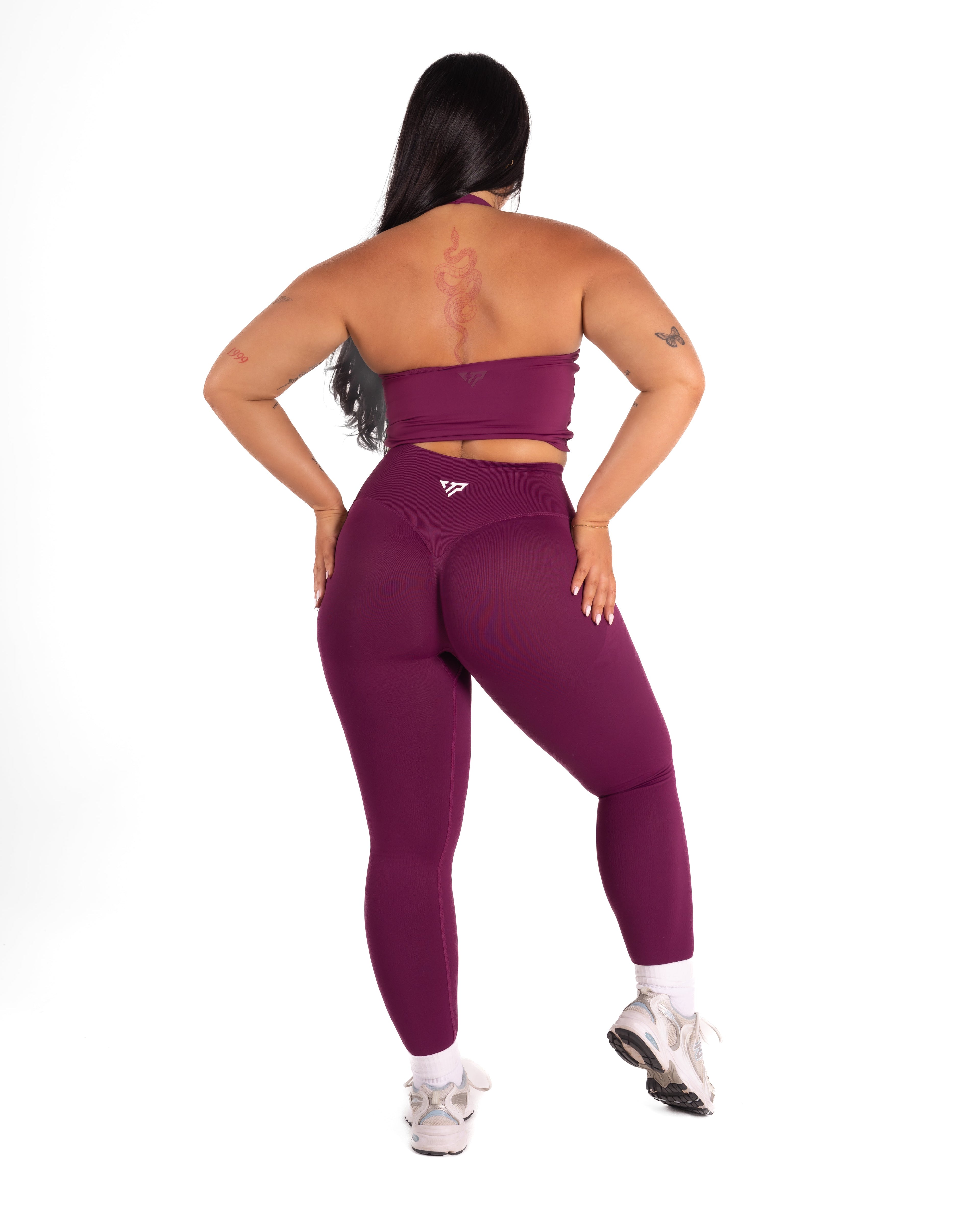 RECOIL HIGH WAIST SCRUNCH LEGGING - BERRY