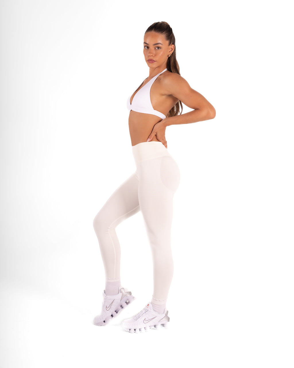 RECOIL HIGH WAIST SCRUNCH LEGGING - OFF WHITE