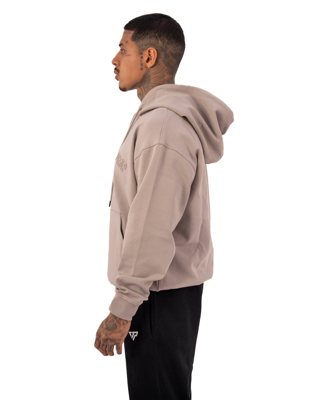 KTP MEN'S EMBOSSED HOODIES - DARK GREY