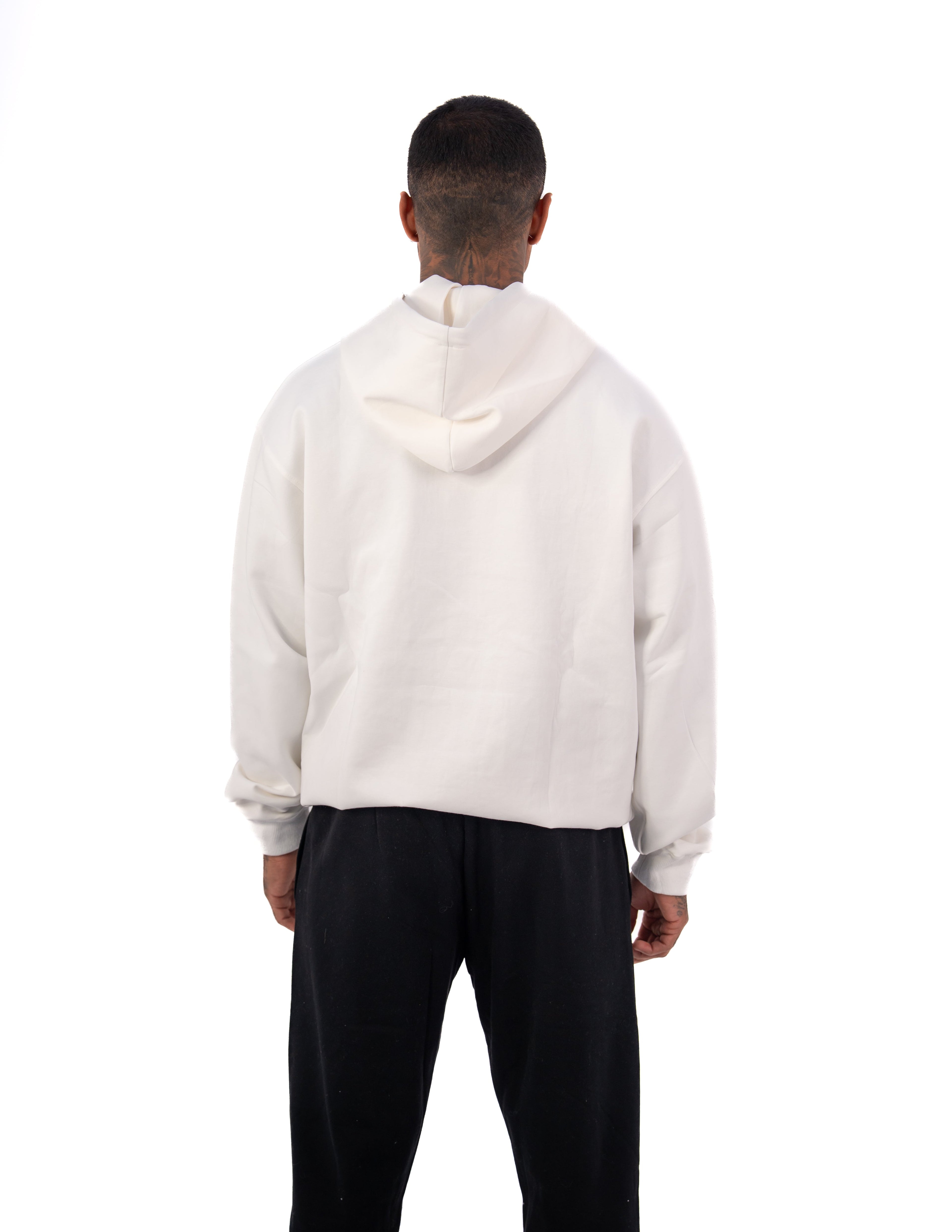 KTP MEN'S EMBOSSED HOODIES - WHITE