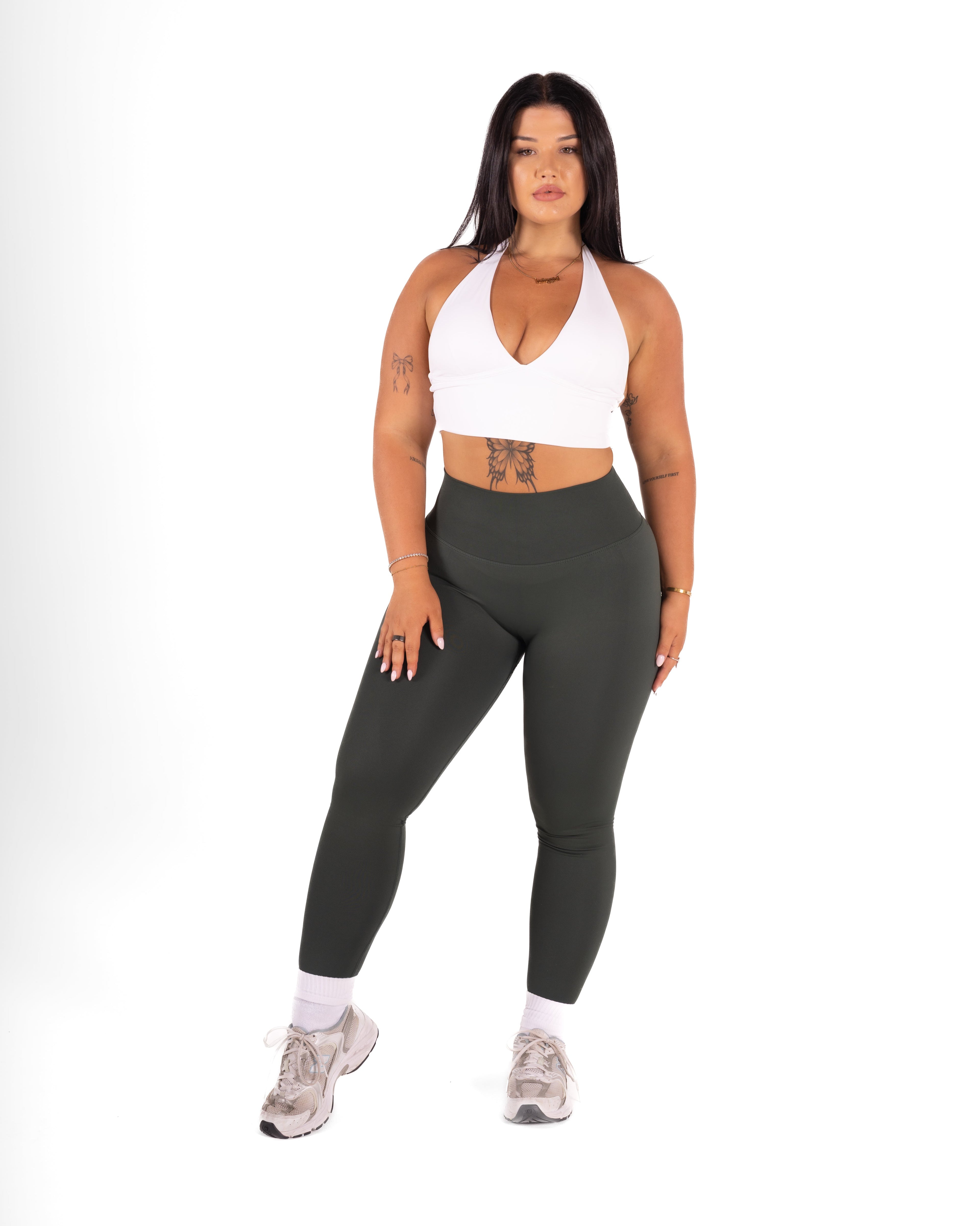 RECOIL HIGH WAIST SCRUNCH LEGGING - FOREST GREEN