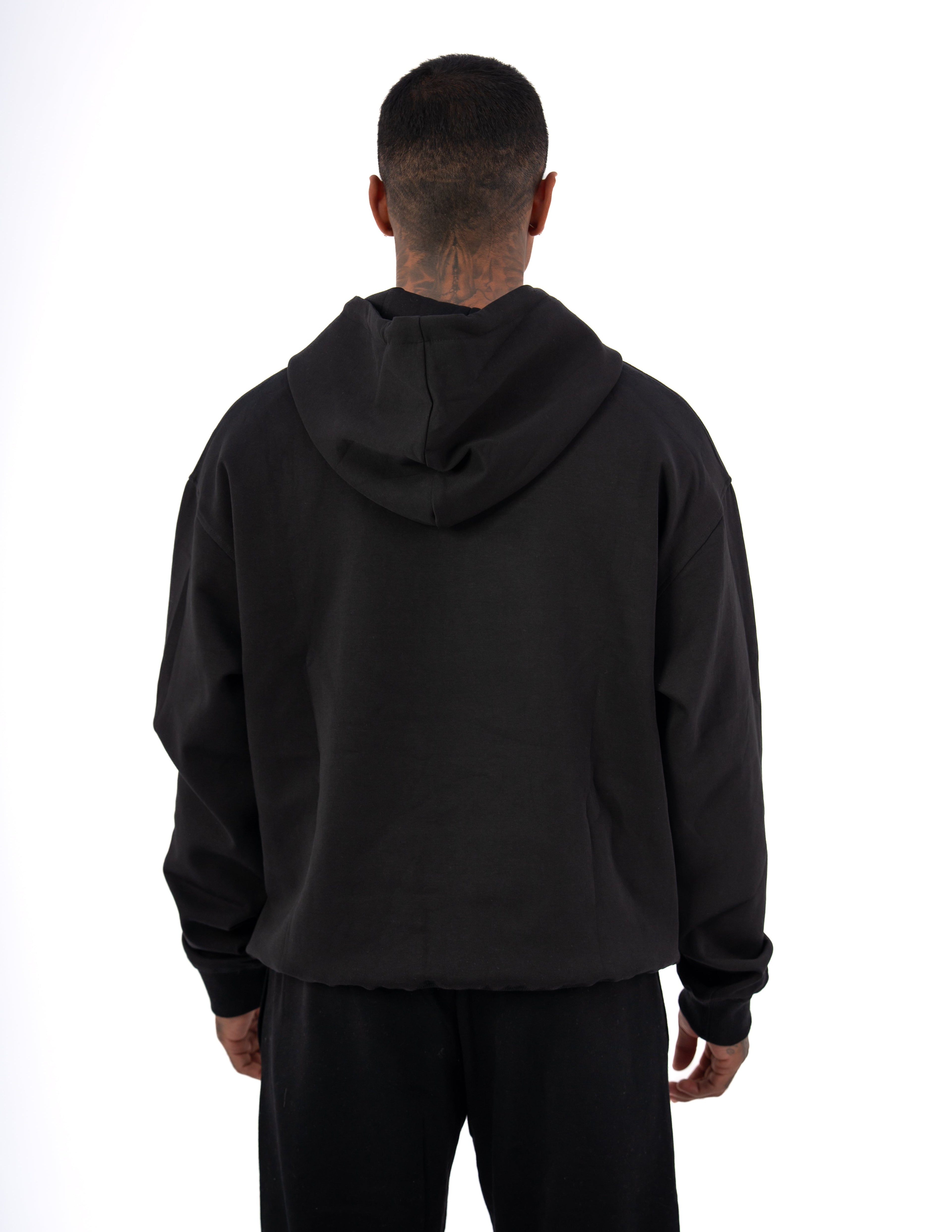 KTP MEN'S EMBOSSED HOODIES - BLACK