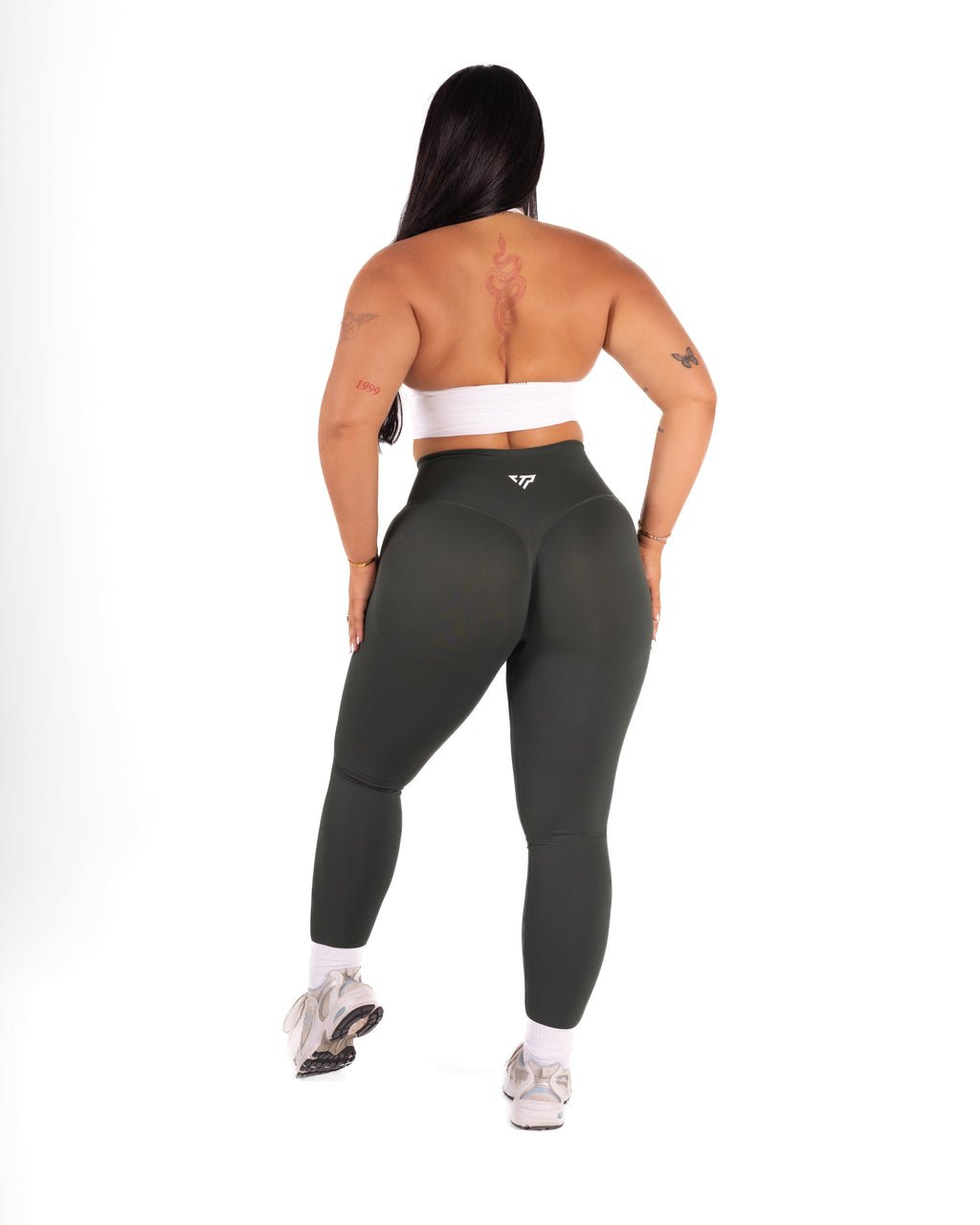 RECOIL HIGH WAIST SCRUNCH LEGGING - FOREST GREEN