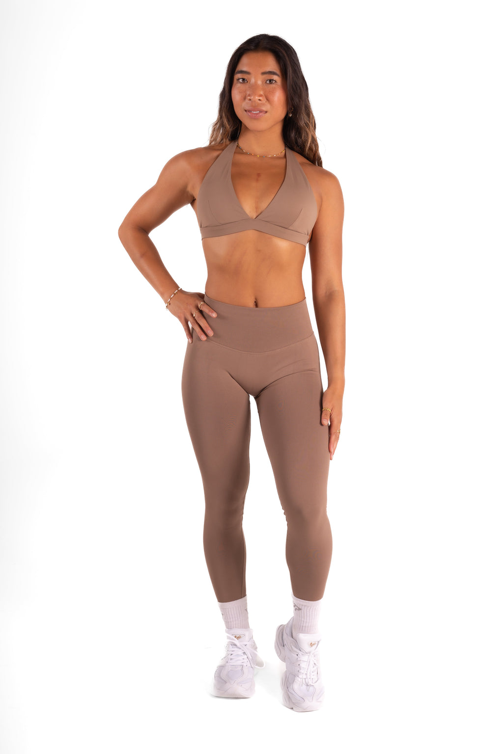 RECOIL HIGH WAIST SCRUNCH LEGGING - COFFEE