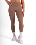 RECOIL HIGH WAIST SCRUNCH LEGGING - COFFEE