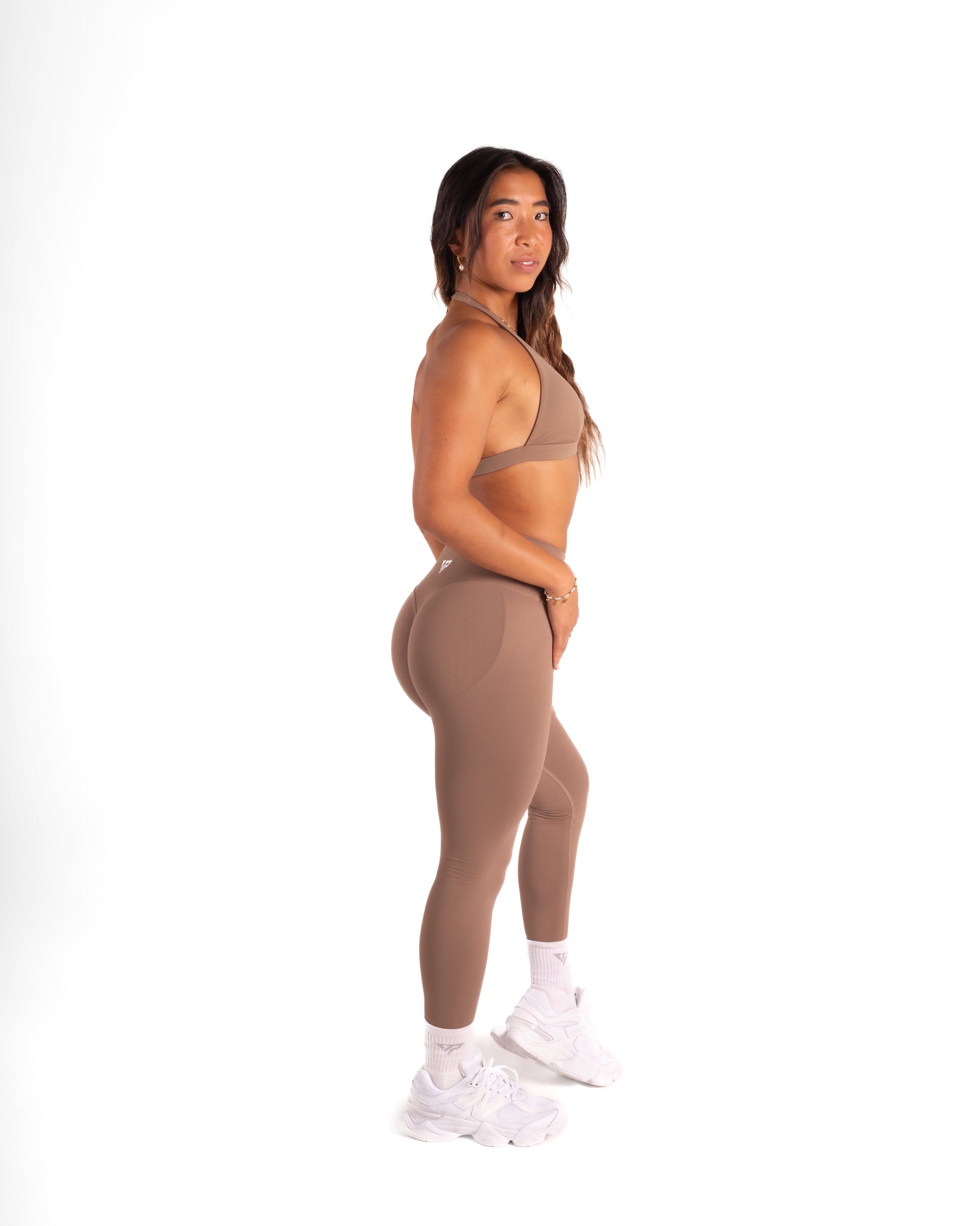 RECOIL HIGH WAIST SCRUNCH LEGGING - COFFEE