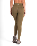 RECOIL HIGH WAIST SCRUNCH LEGGING - DARK KHAKI GREEN