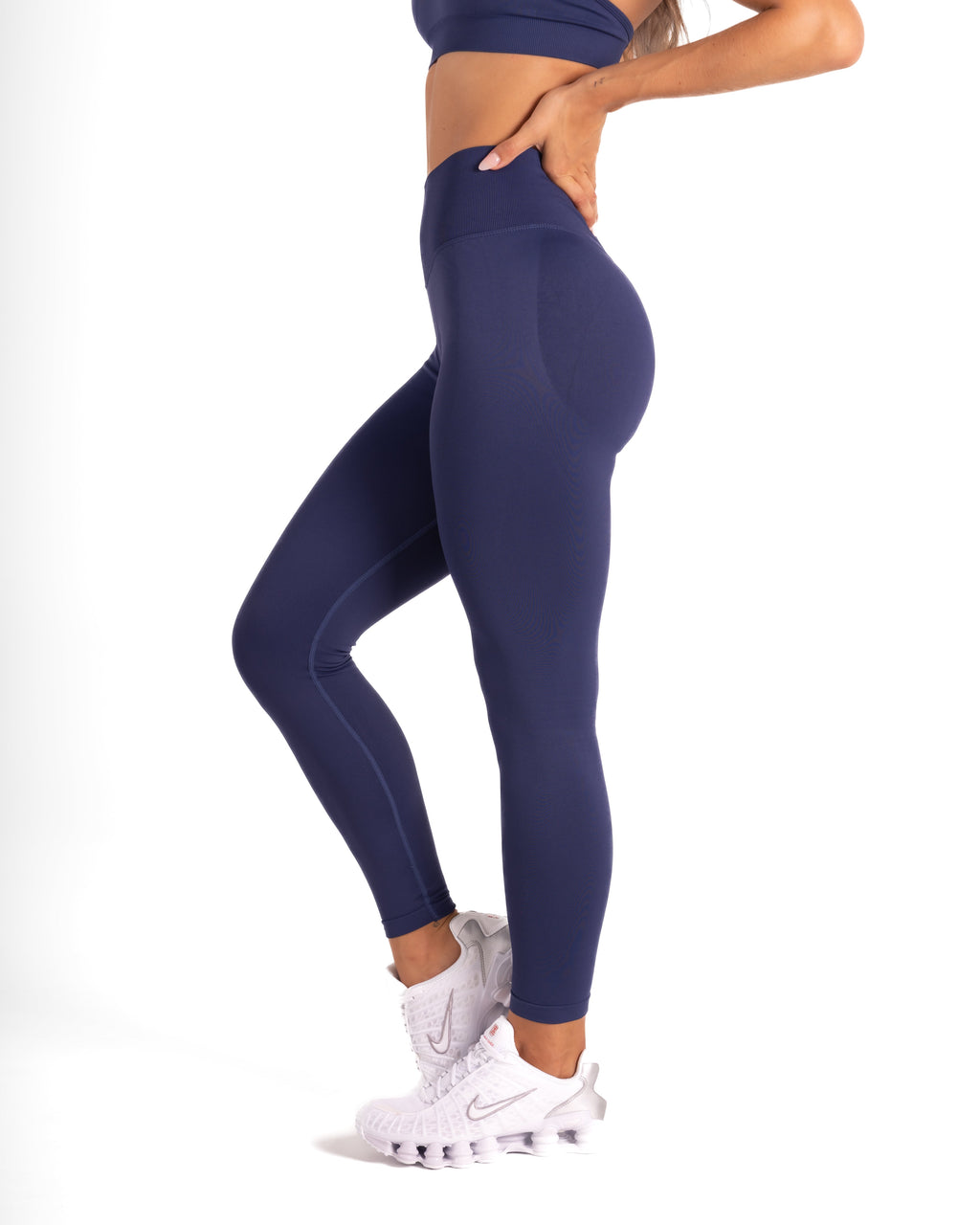 RECOIL HIGH WAIST SCRUNCH LEGGING - NAVY