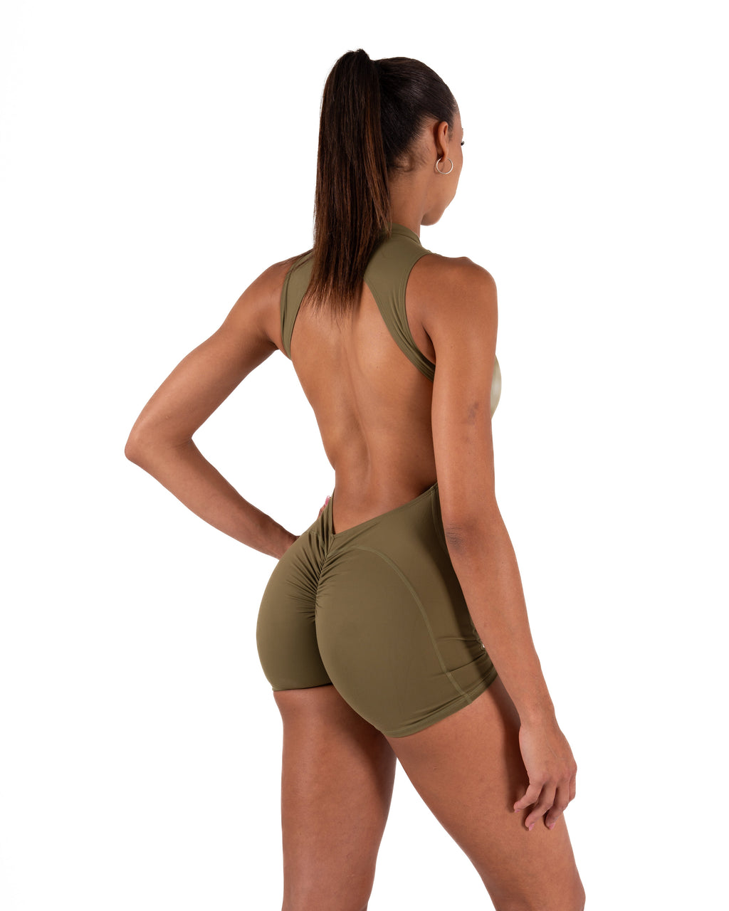 SIERRA JUMPSUIT - DARK KHAKI GREEN