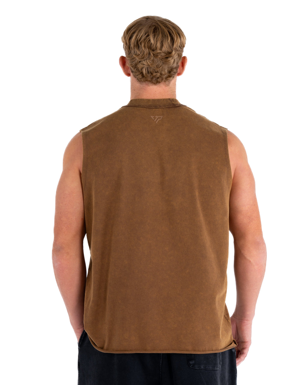 KTP ACID WASH SINGLET - BROWN